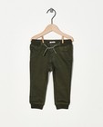 Pantalon vert en sweat denim - stretch - Cuddles and Smiles