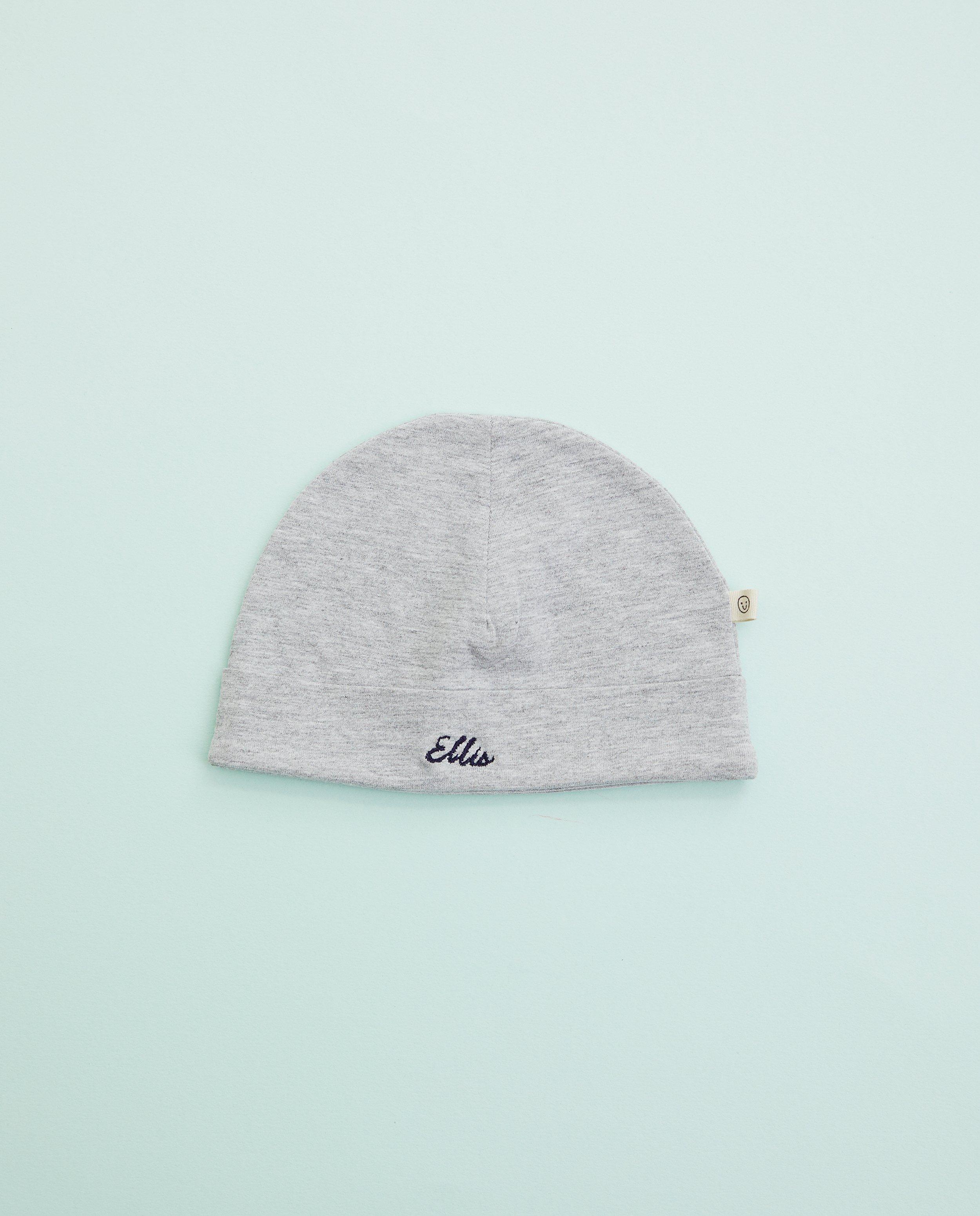 Bonnet gris pour bébés, Studio Unique - personnalisable - Cuddles and Smiles
