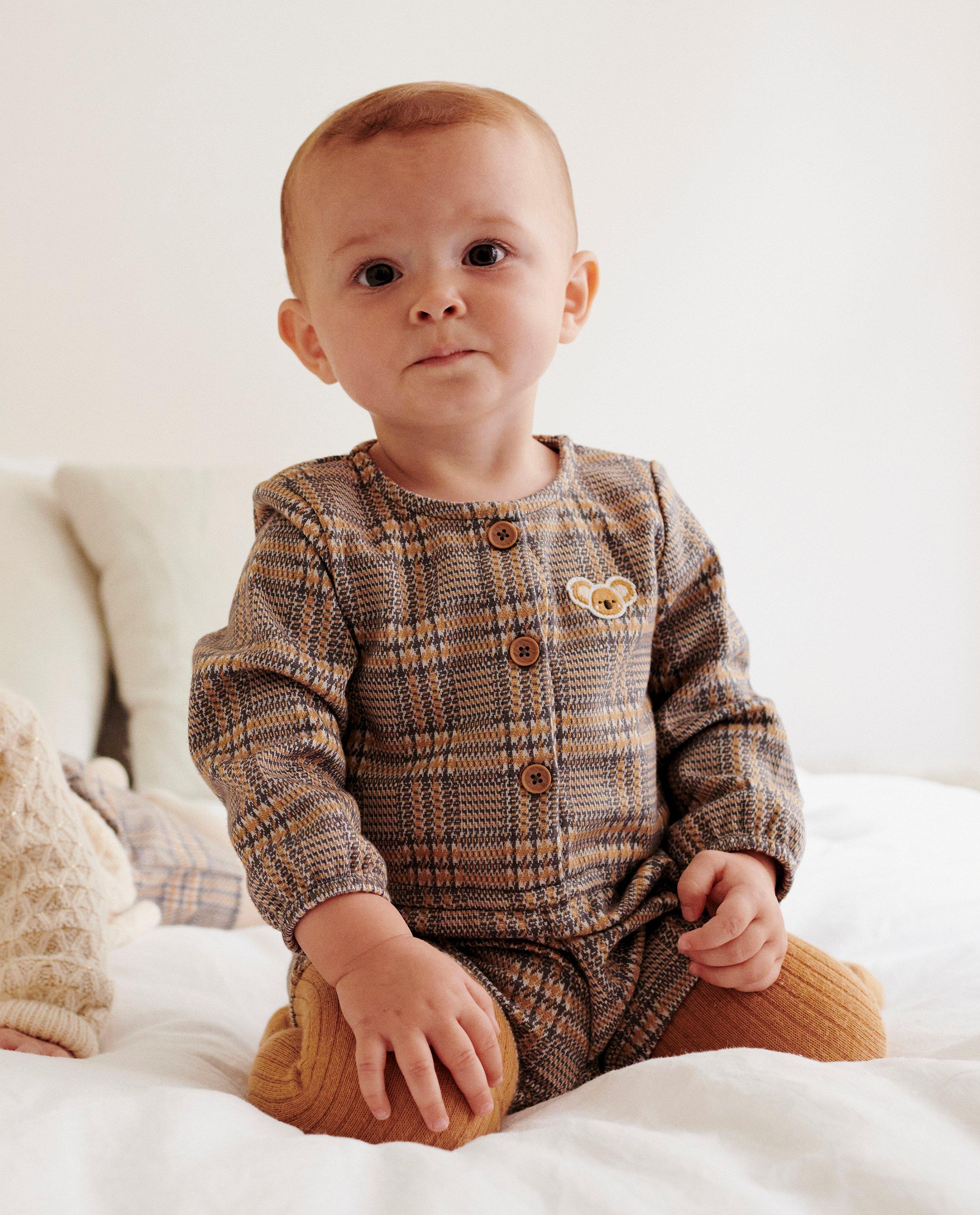 Playsuit met ruitpatroon en koala - allover - Cuddles and Smiles