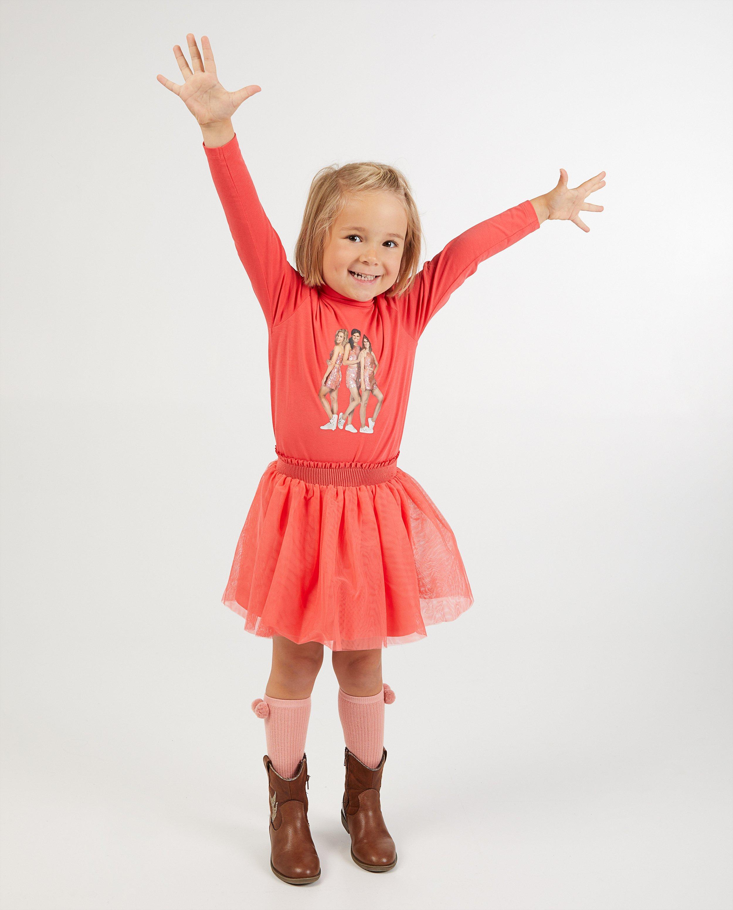 Jupe rose avec du tulle K3 - unie - K3