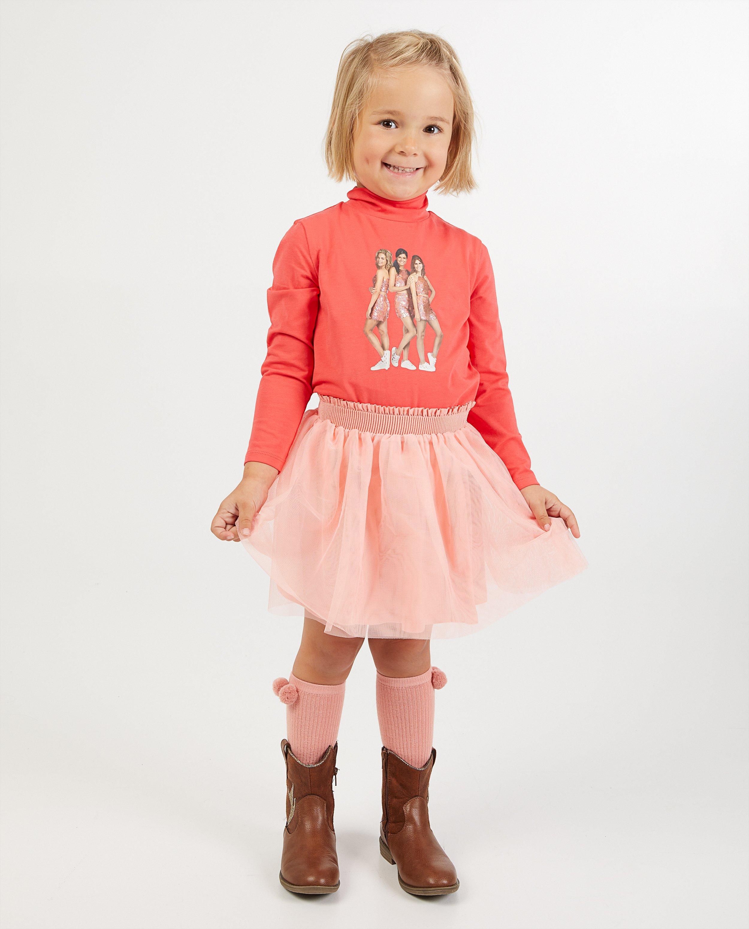 Roze rok met tule K3 - effen - K3