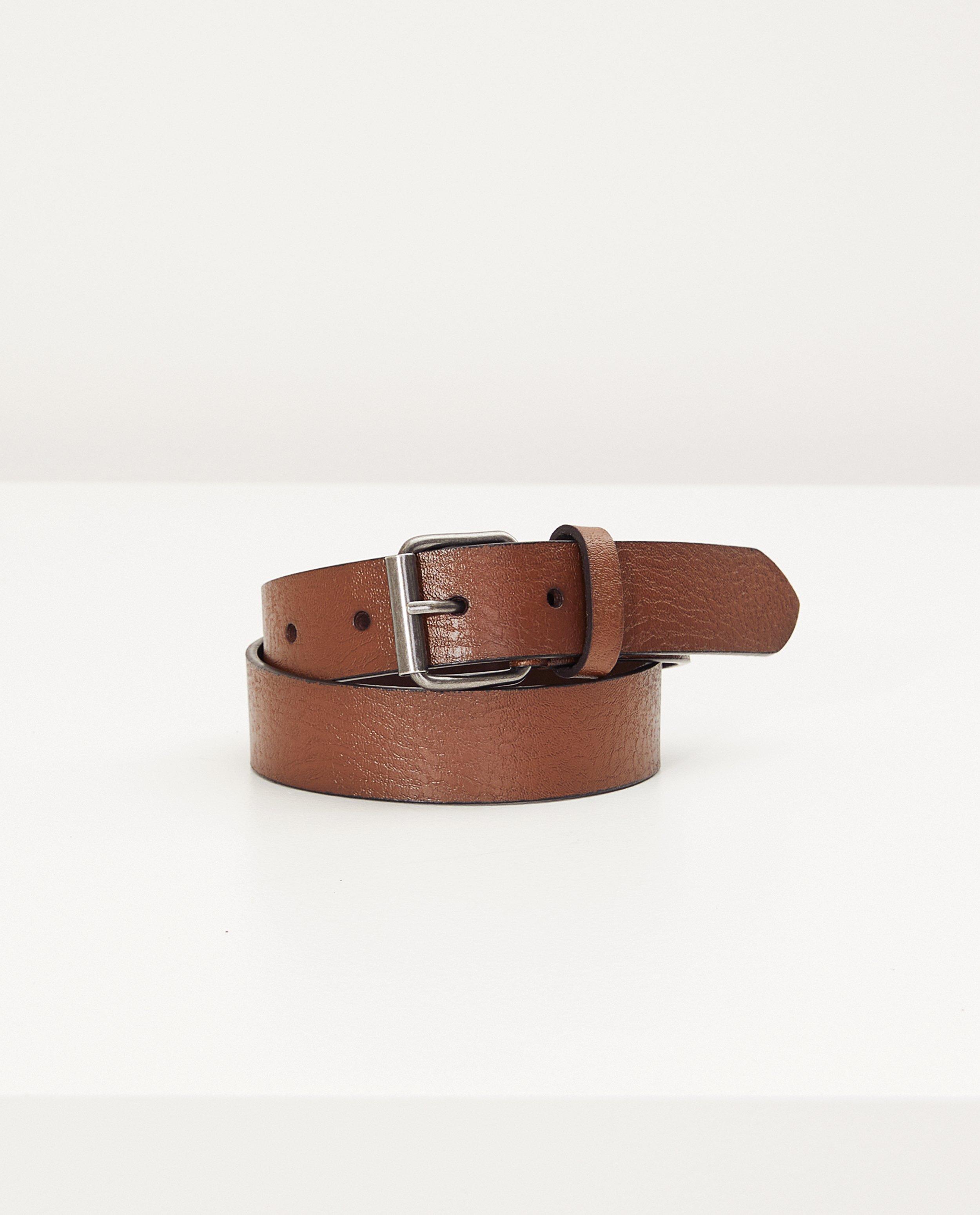 Ceinture brune - en croûte de cuir - JBC