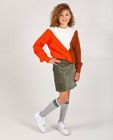 Pull brun-orange BESTies - tricot à grosses mailles - Besties