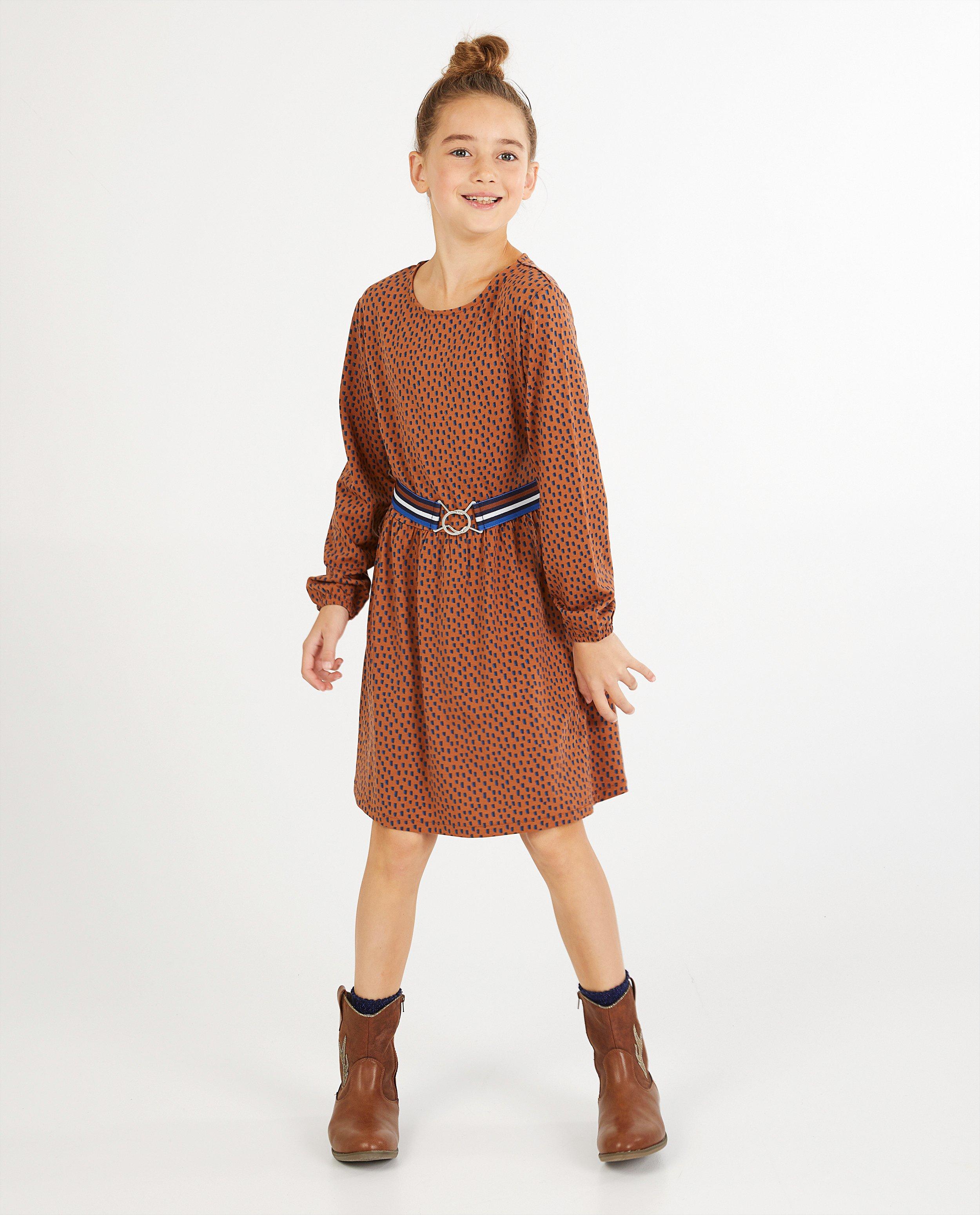 Robe brune avec imprimé Campus12 - Imprimé intégral - Campus 12