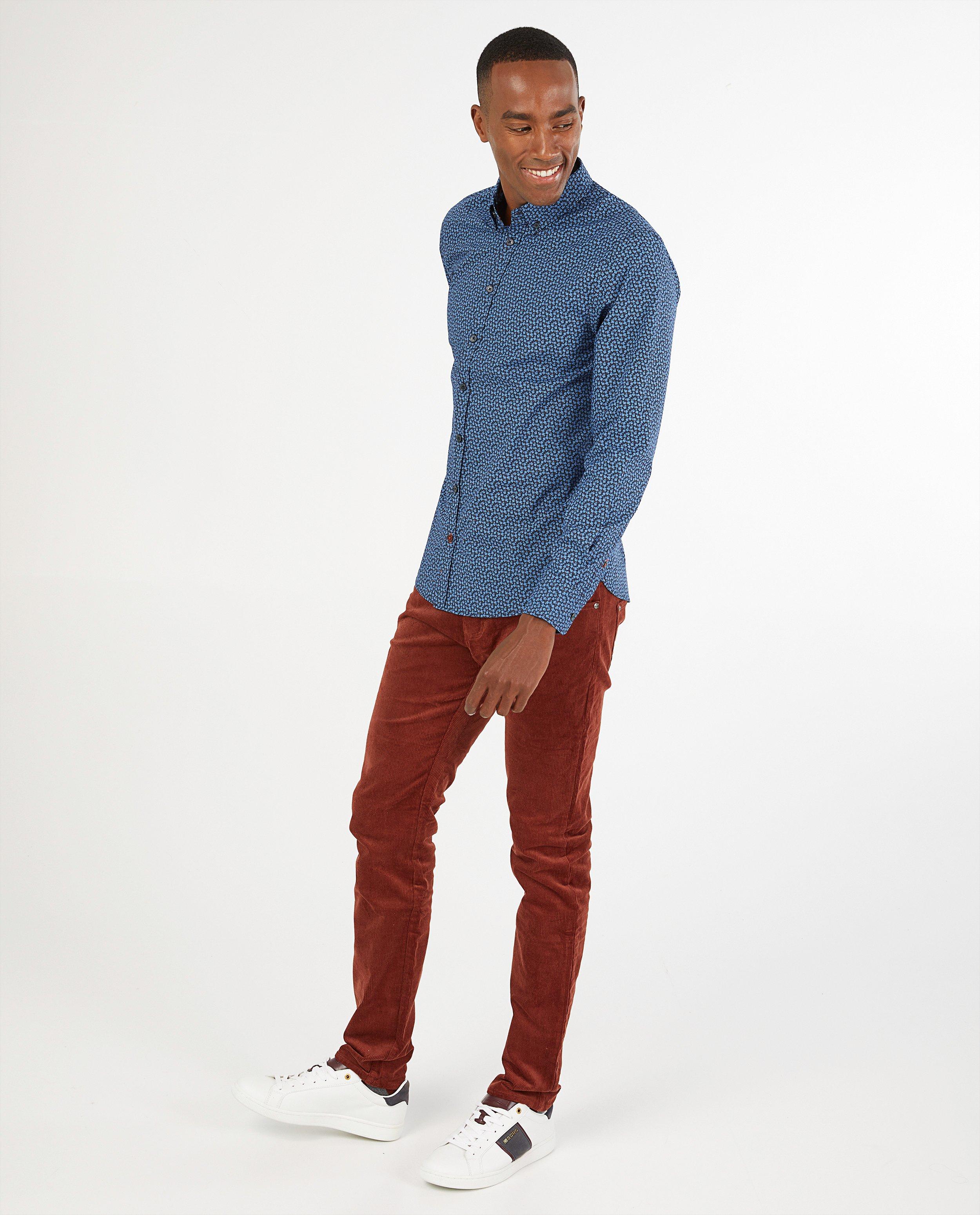 Chemise bleue à imprimé Hampton Bays - imprimé intégral - Hampton Bays