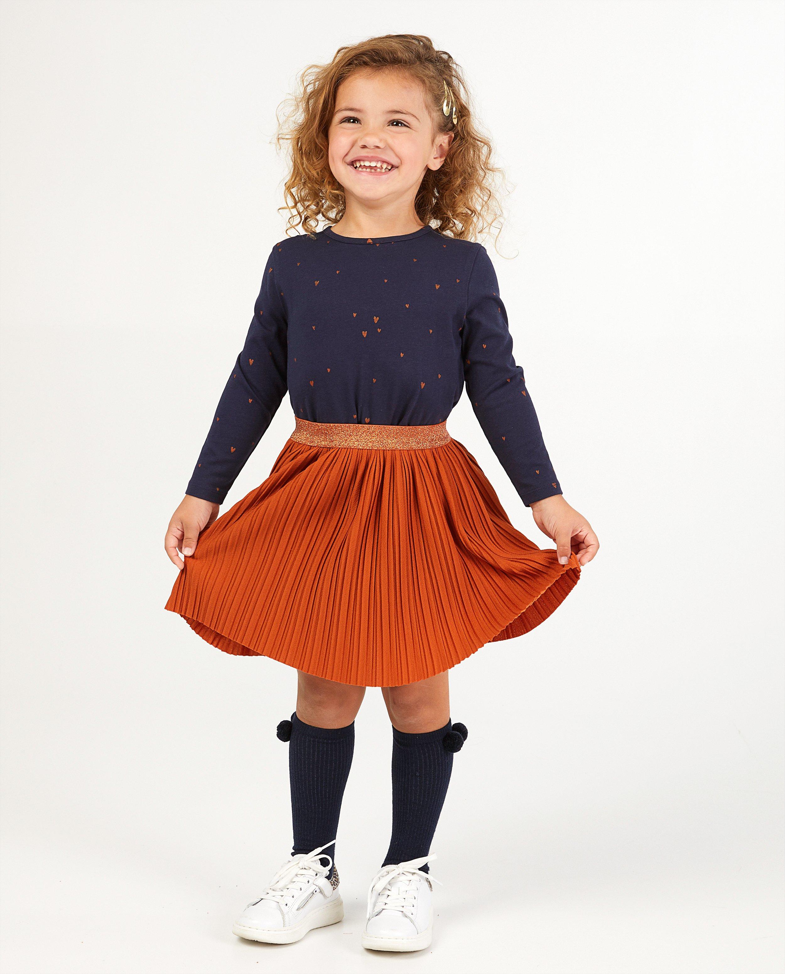 Longsleeve met print BESTies - oranje - Besties
