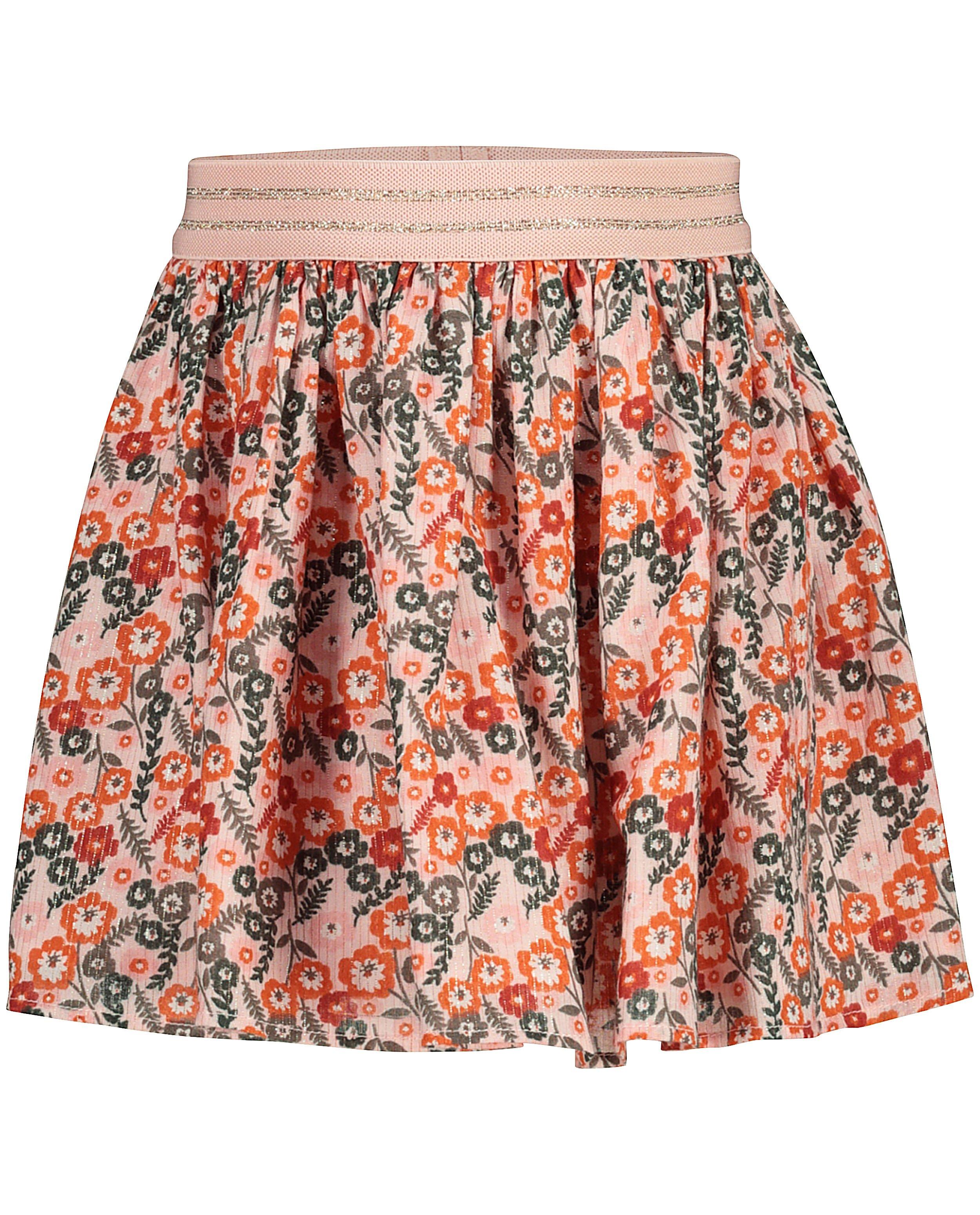 Rokken - Roze rok met bloemetjes