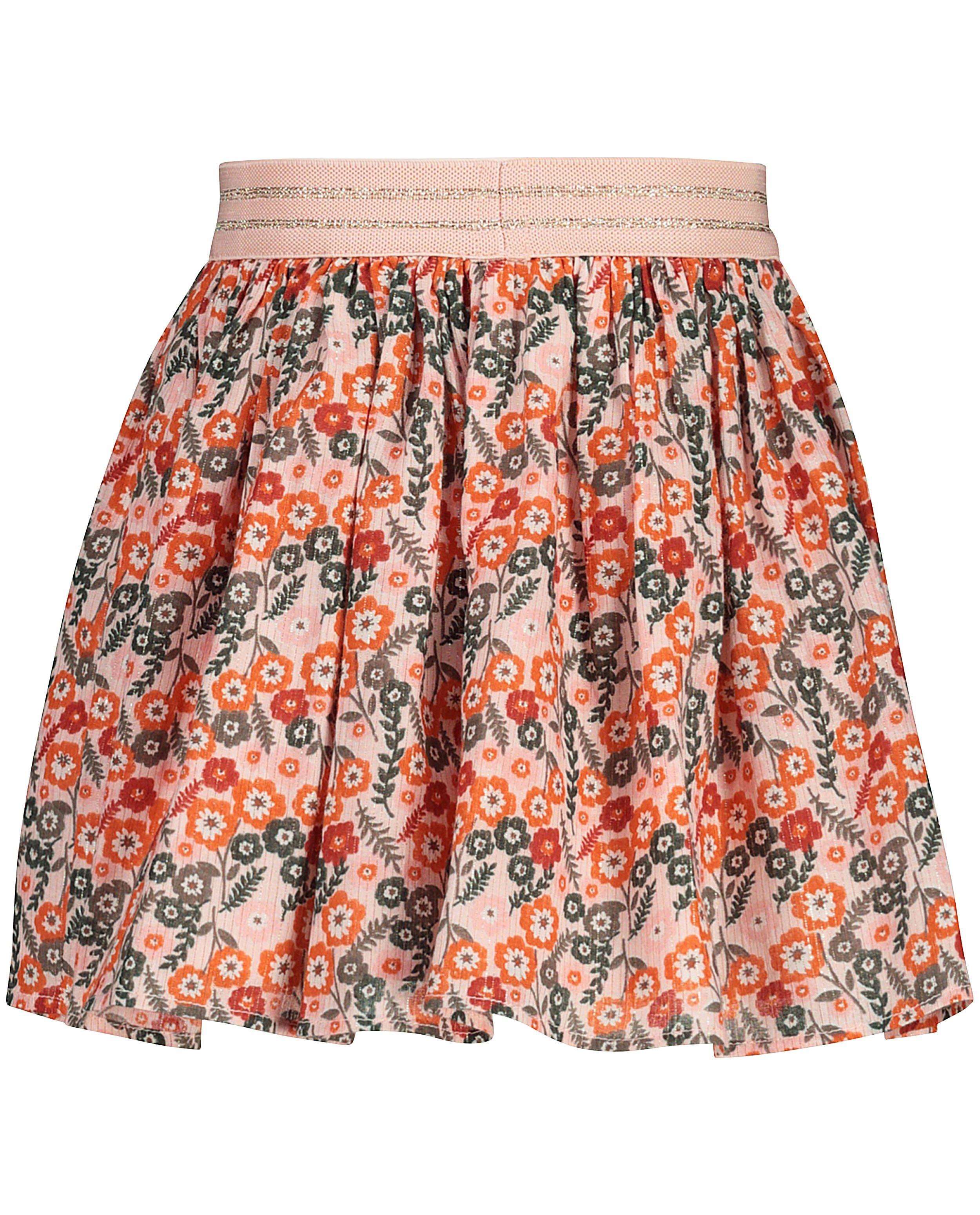 Rokken - Roze rok met bloemetjes
