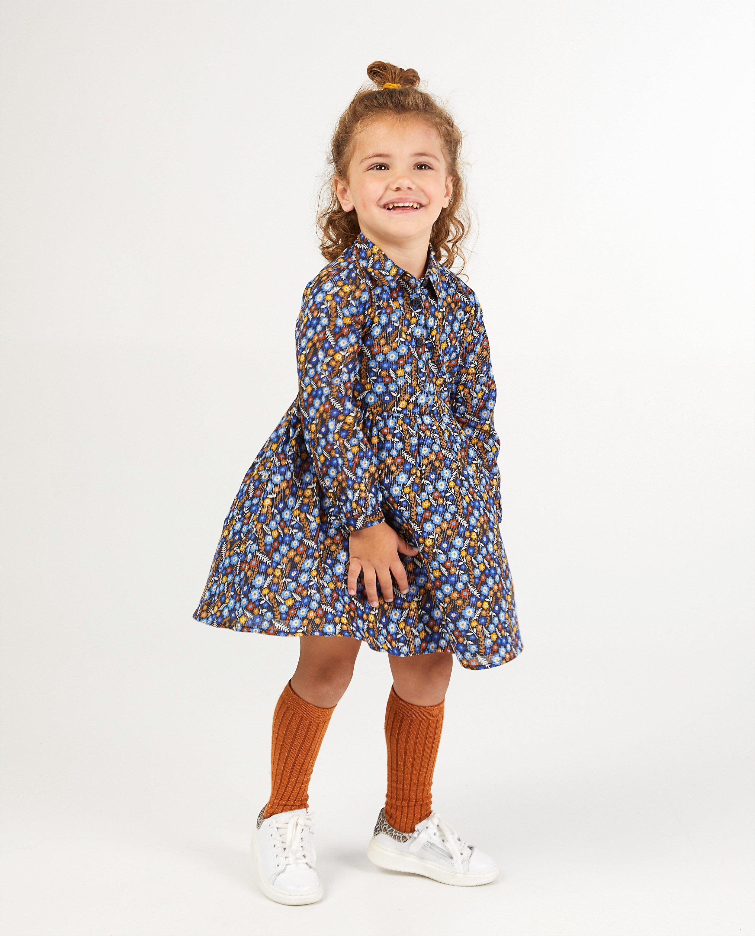 Roze jurk met bloemenprint - allover - Milla Star