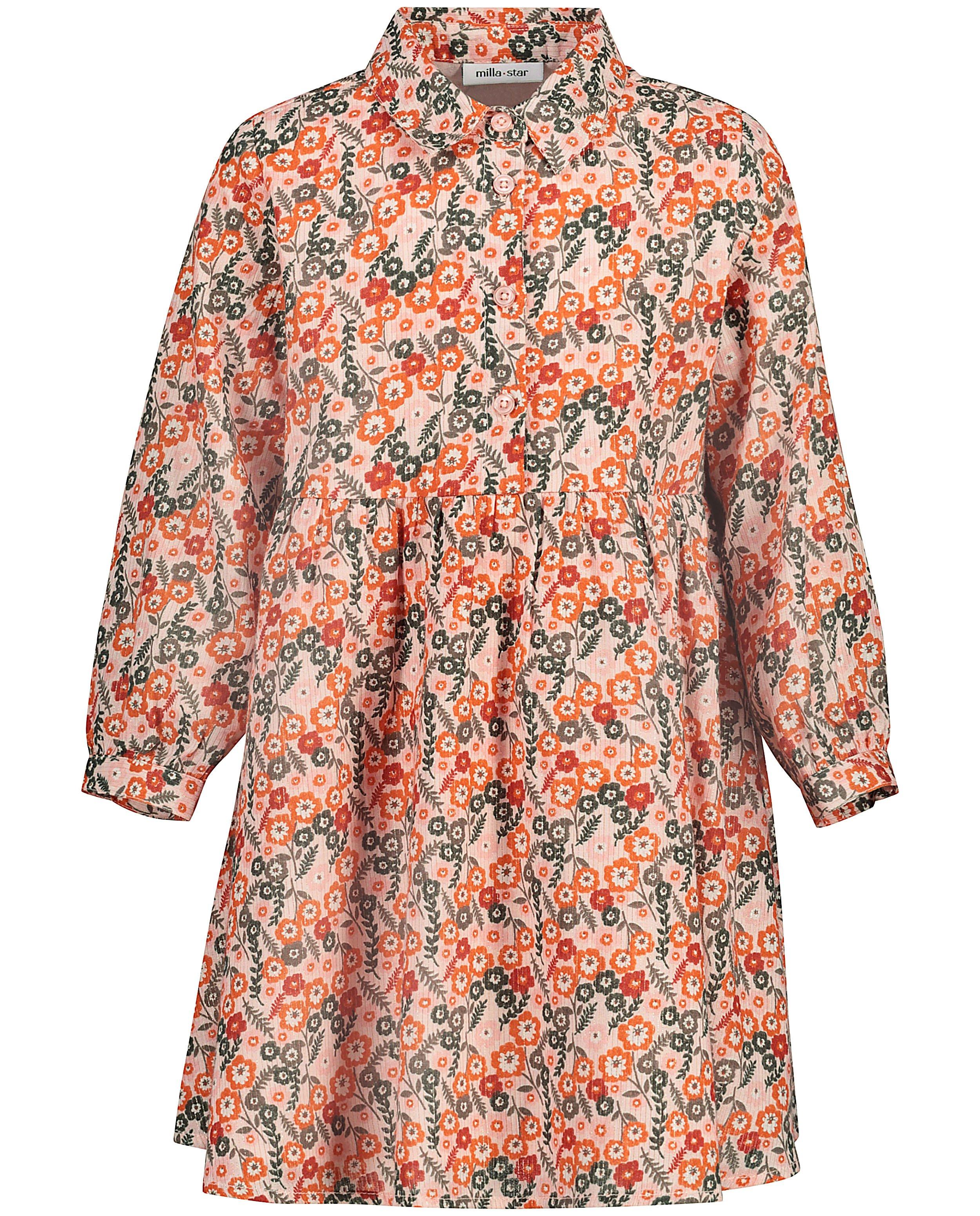Kleedjes - Roze jurk met bloemenprint
