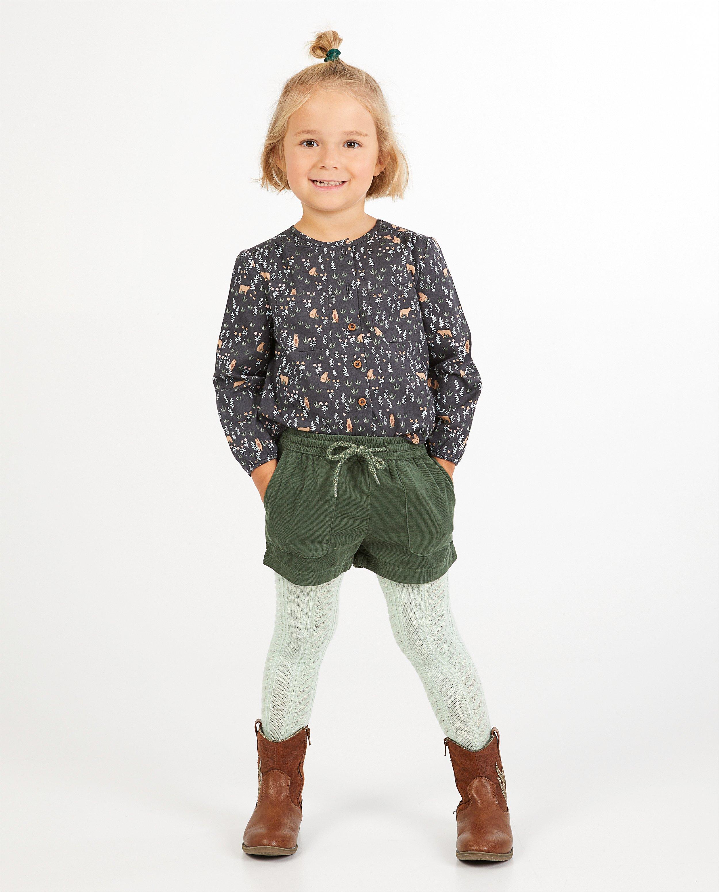 Short vert foncé en velours côtelé - uni - Milla Star