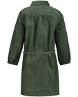 Kleedjes - Groene jurk van ribfluweel