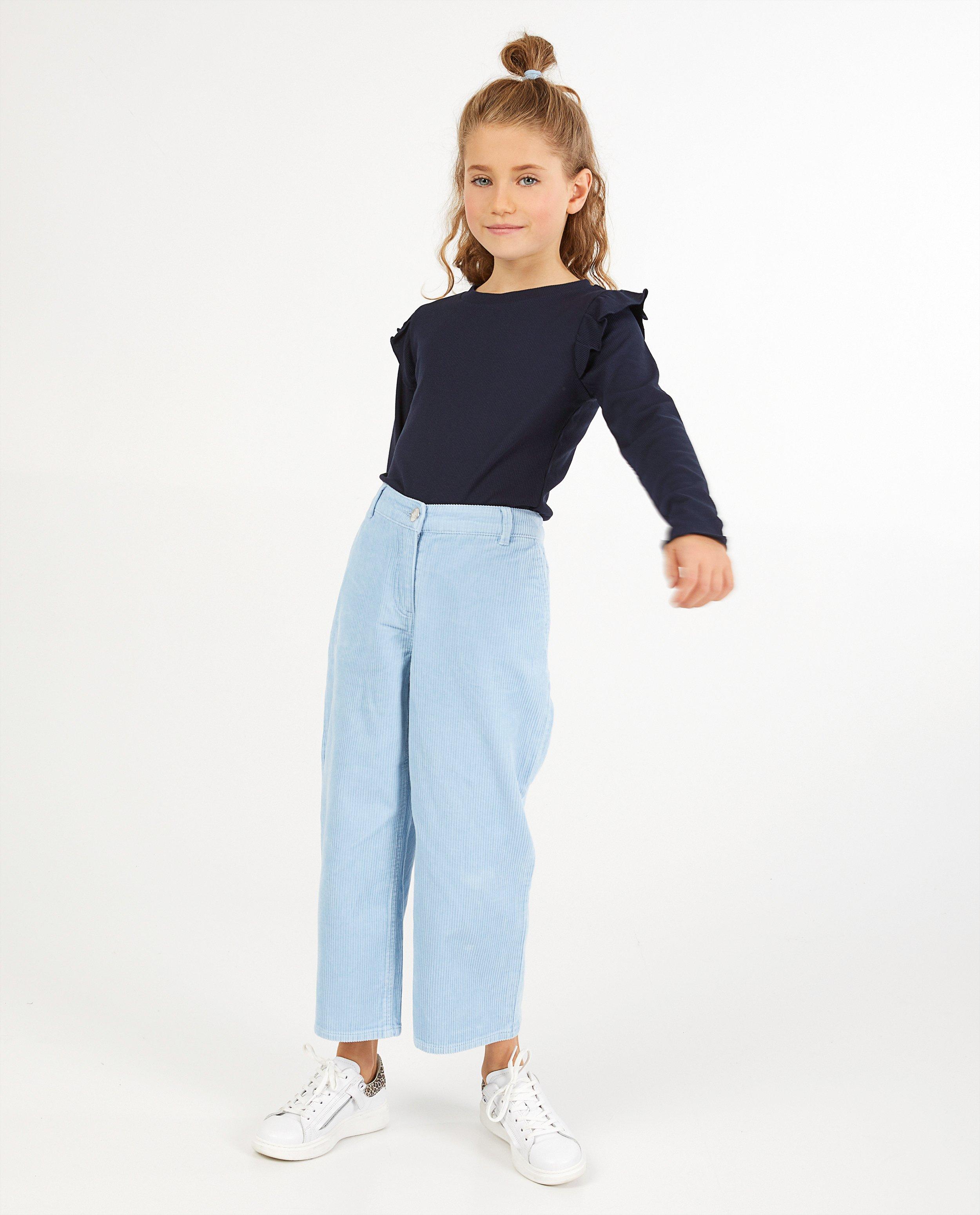 Jupe-culotte bleue Peppa, 7-14 ans - en velours côtelé - Fish & Chips