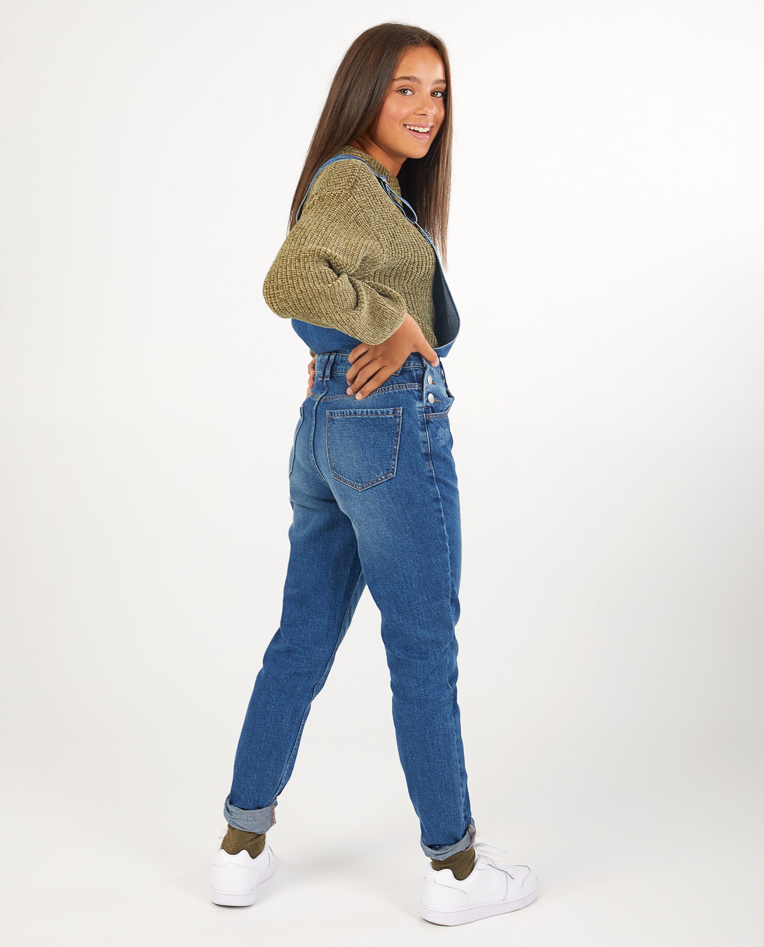 Salopette bleue en jeans - D&eacute;tails du produit - bleu fonc&eacute; - image num&eacute;ro 3