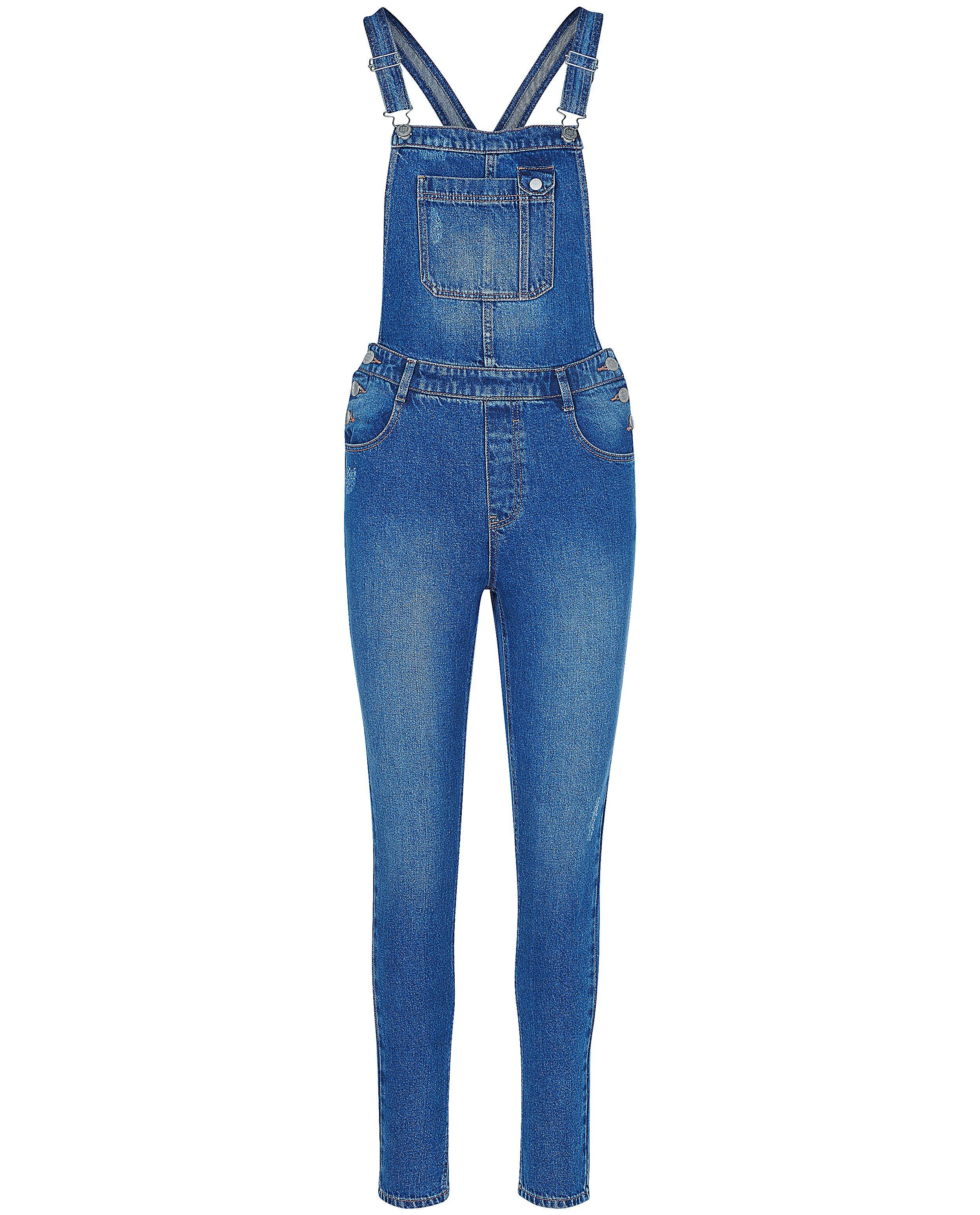 Salopette bleue en jeans - D&eacute;tails du produit - bleu fonc&eacute; - image num&eacute;ro 5