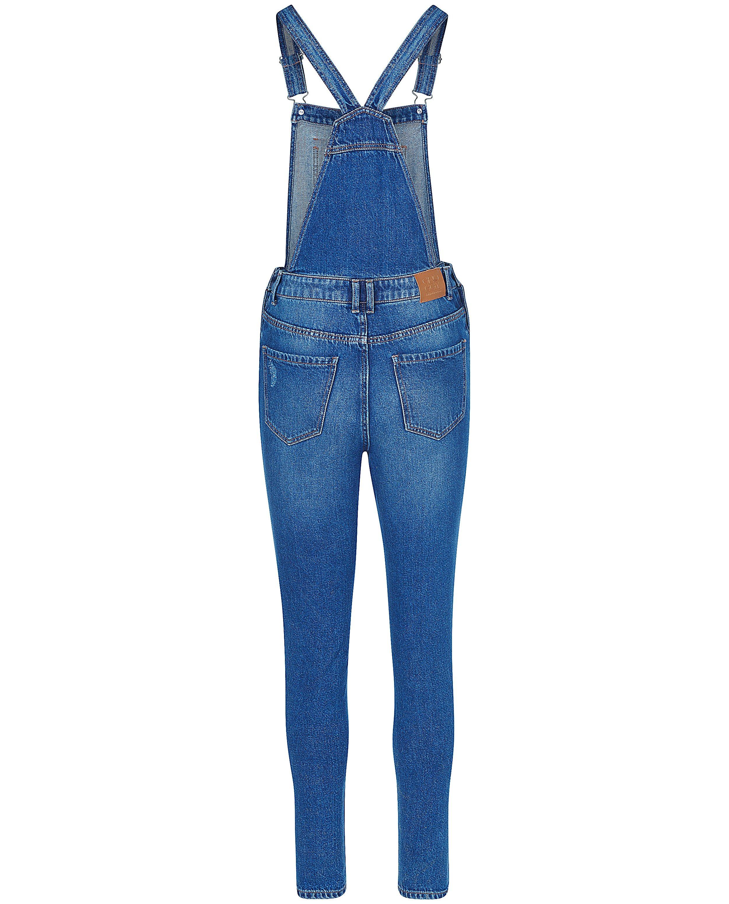 Salopette bleue en jeans - D&eacute;tails du produit - bleu fonc&eacute; - image num&eacute;ro 6