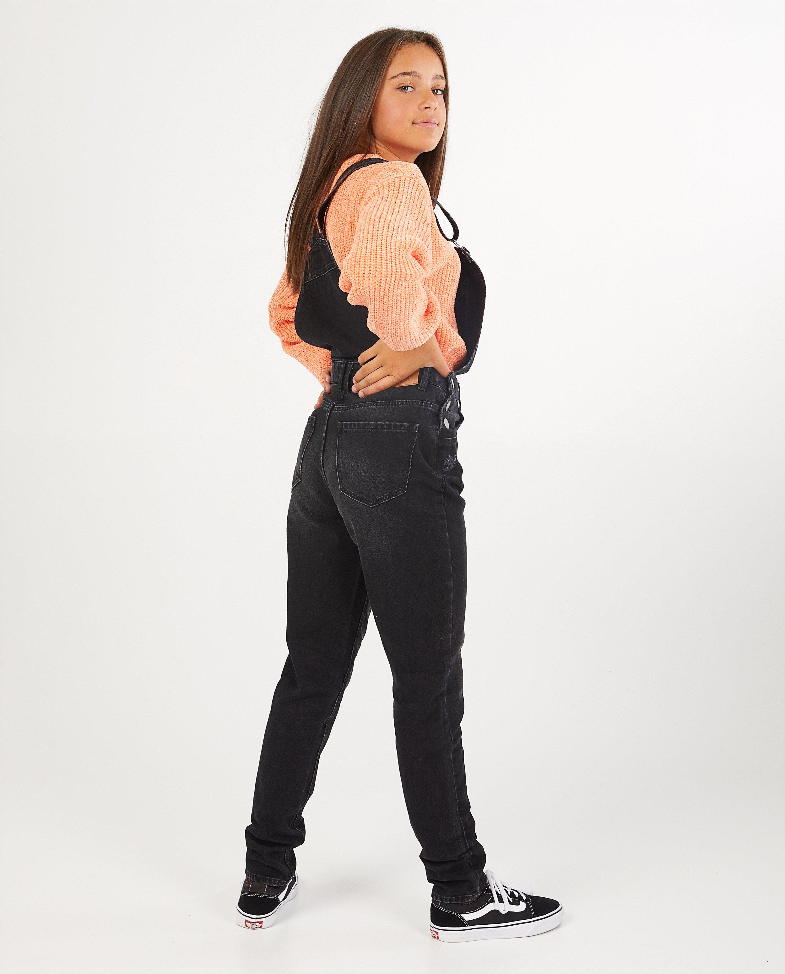 Salopette en jeans noire - D&eacute;tails du produit - noir - image num&eacute;ro 3