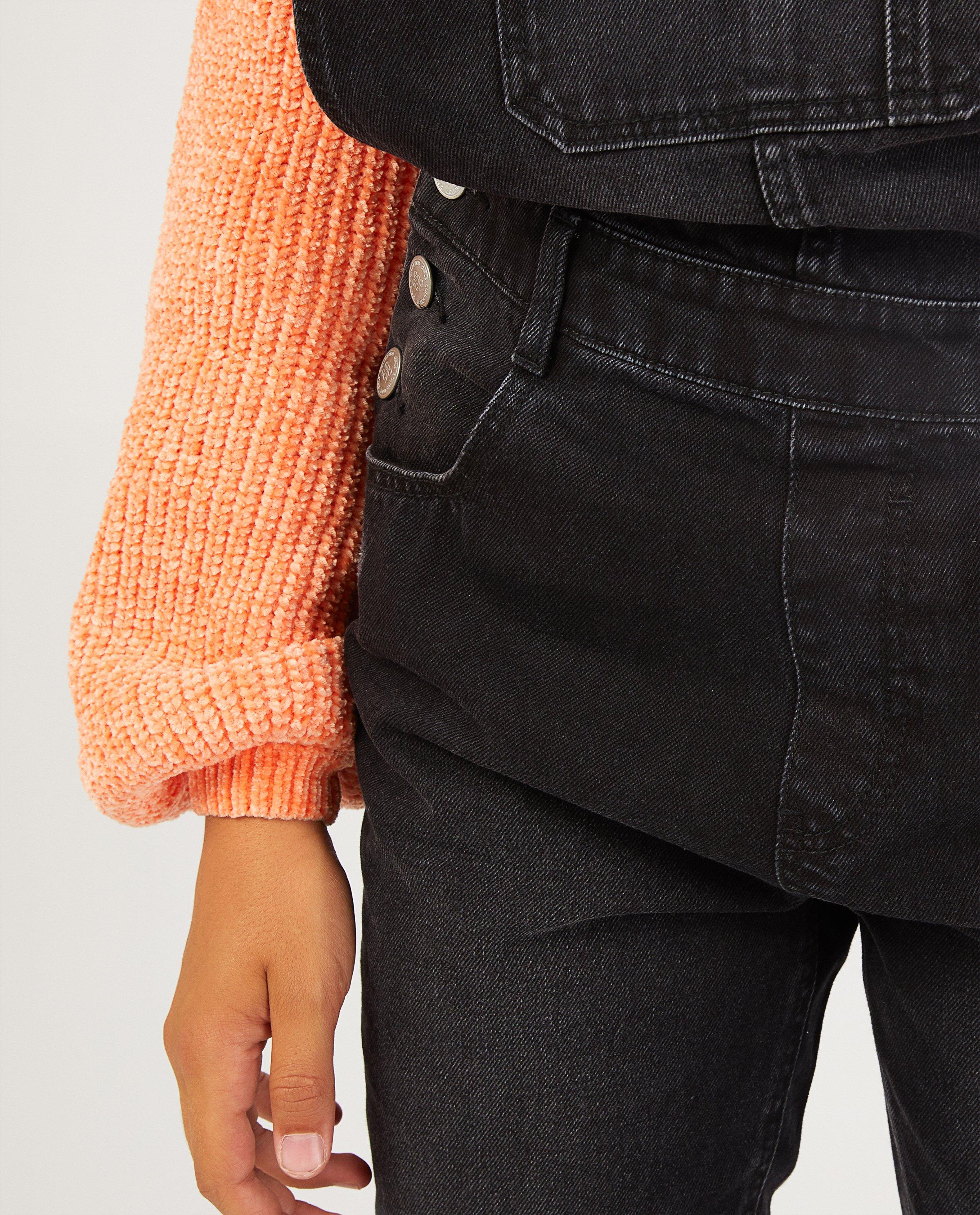 Salopette en jeans noire - D&eacute;tails du produit - noir - image num&eacute;ro 4