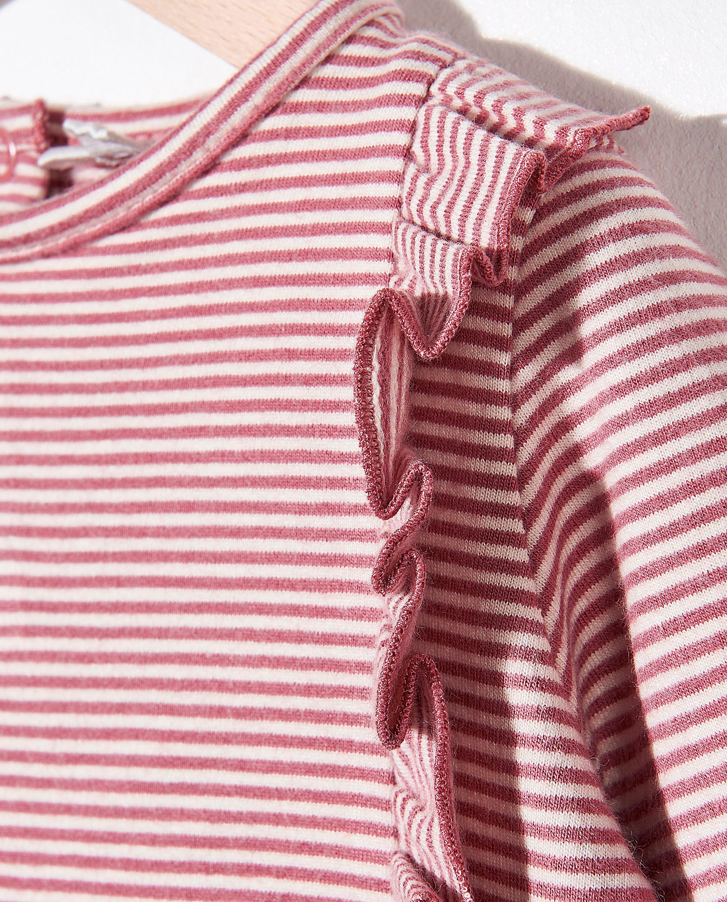 T-shirts - Gestreepte longsleeve van biokatoen