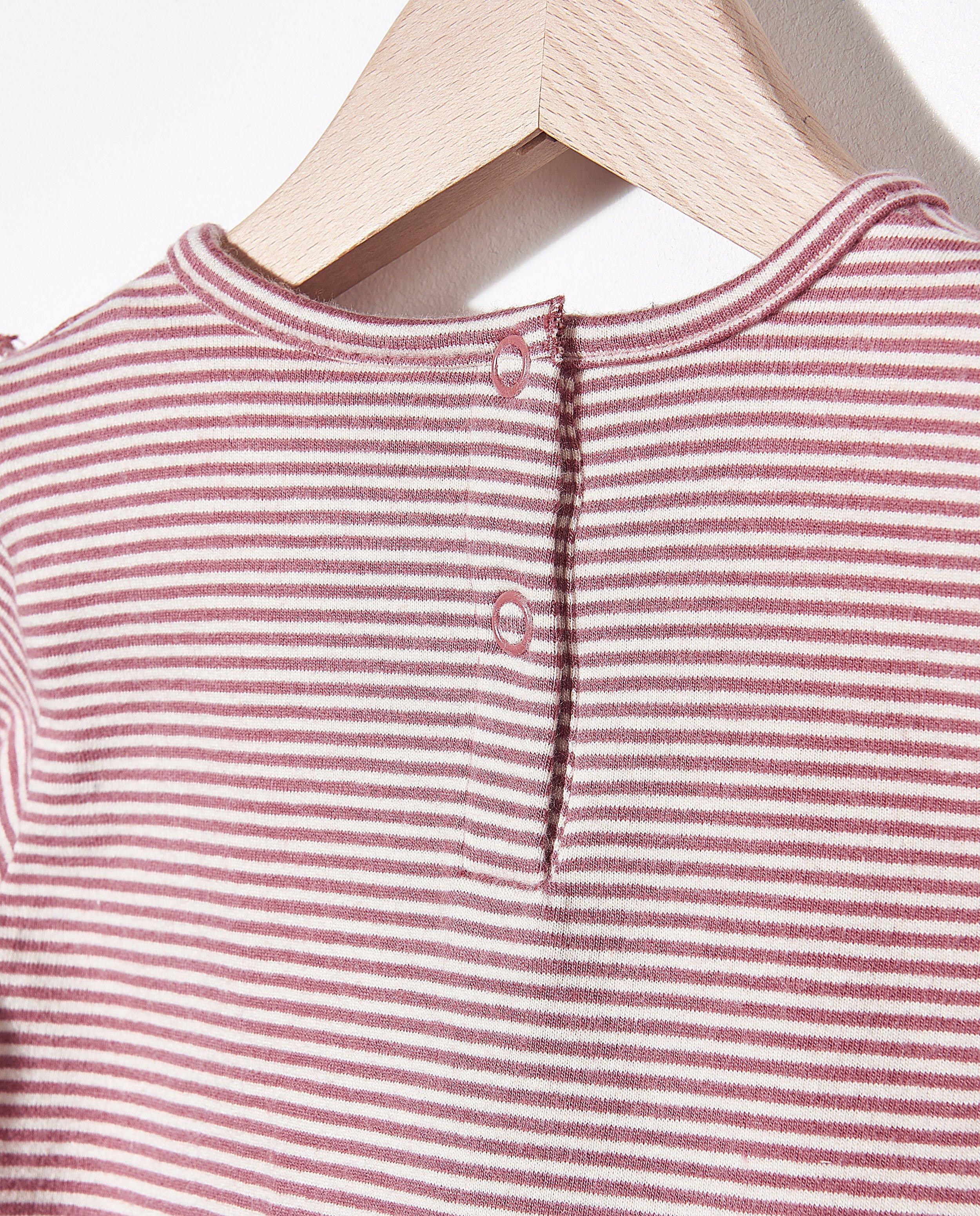 T-shirts - Gestreepte longsleeve van biokatoen