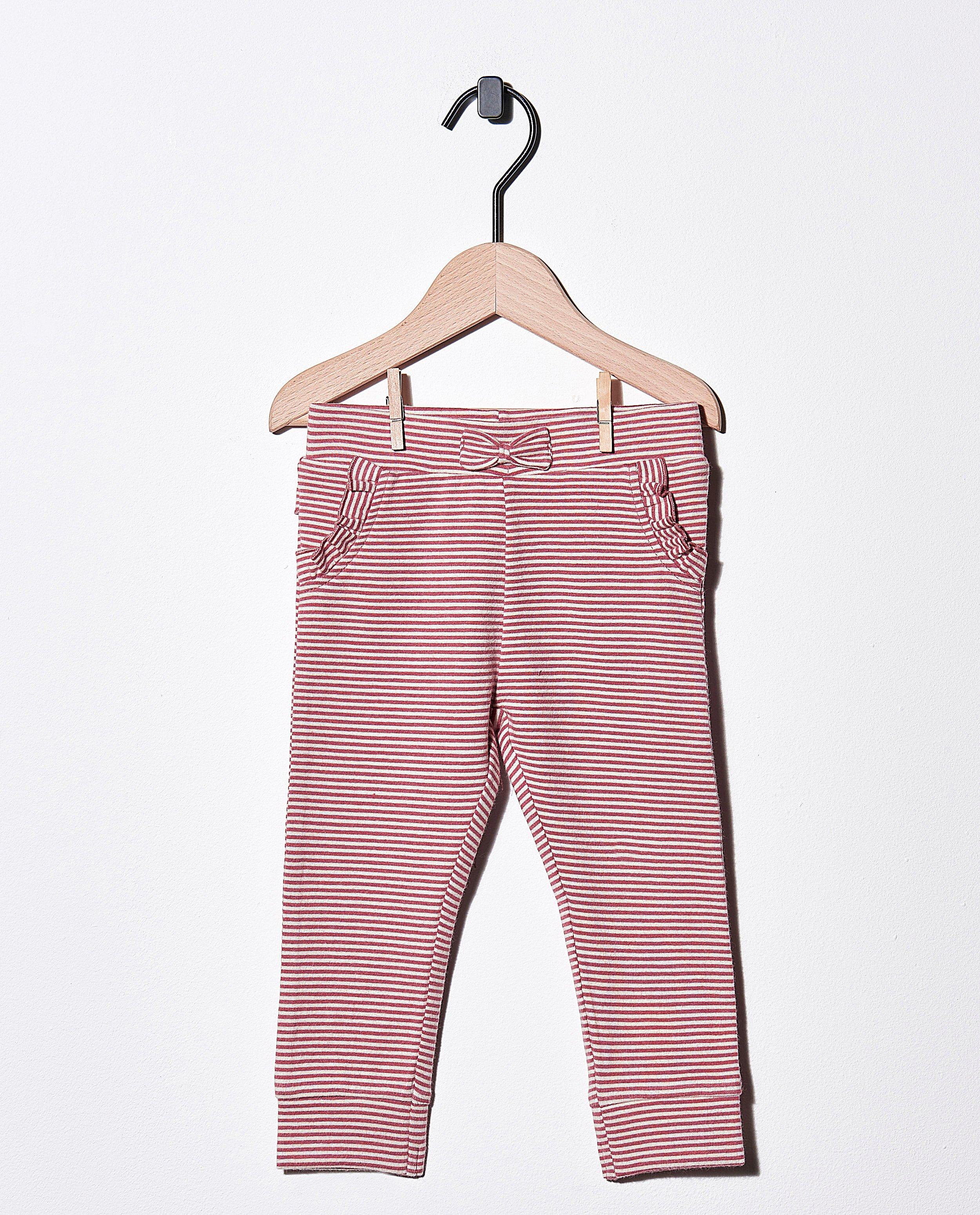 Pantalon rayé en coton bio - imprimé intégral - Newborn 50-68