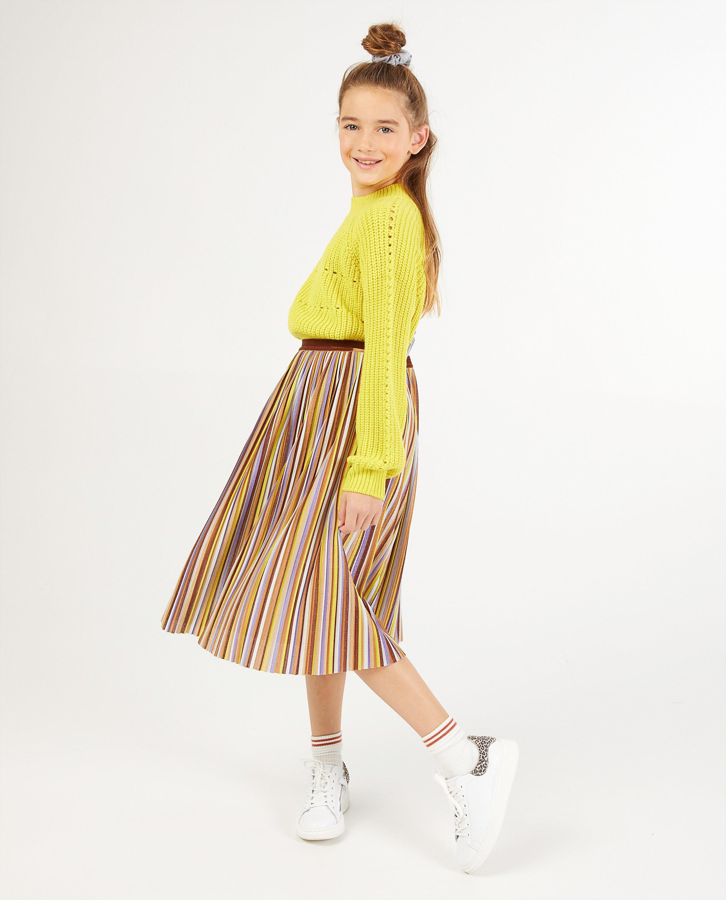Pull orange ajouré BESTies - stretch - Besties