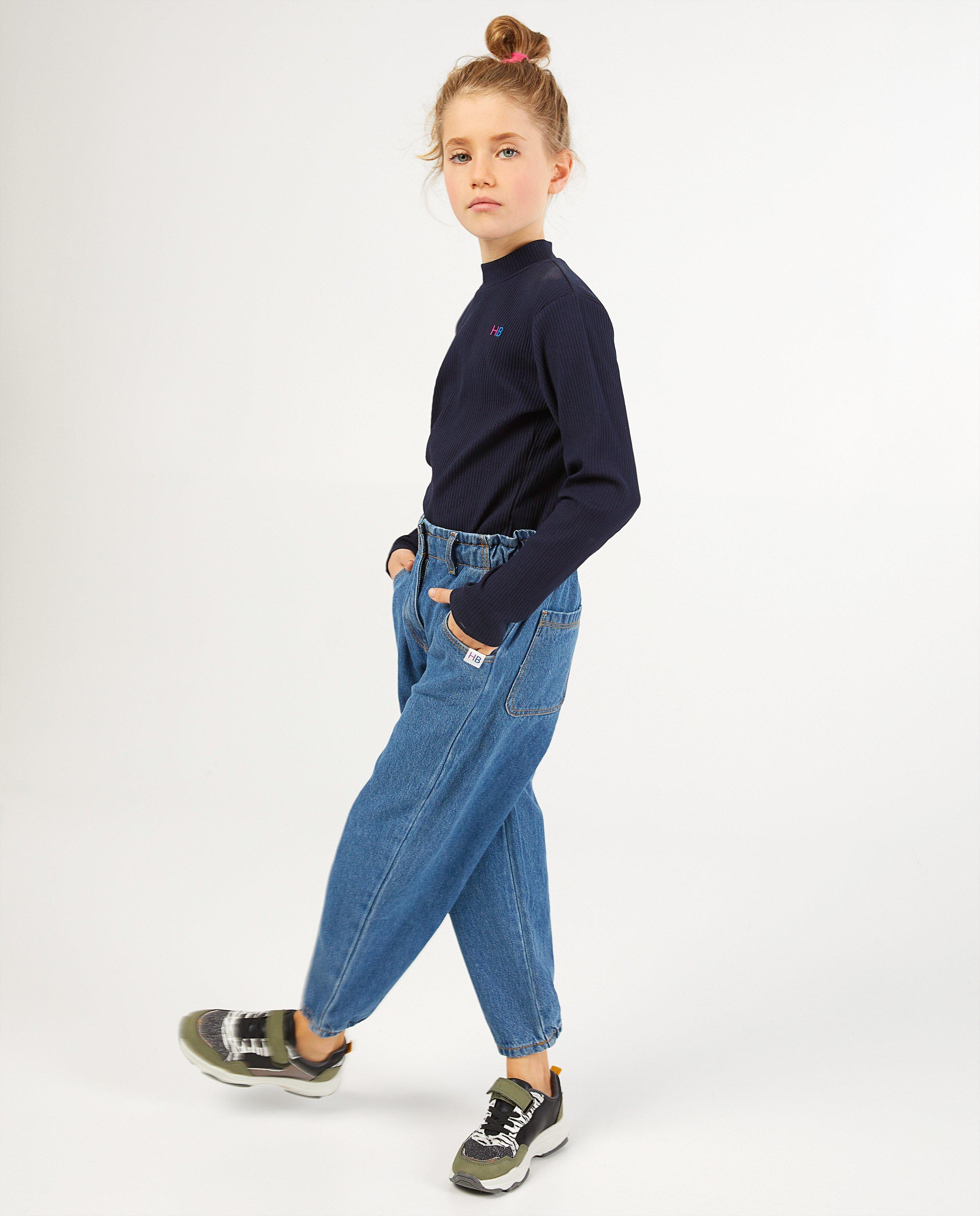 Roze longsleeve Hampton Bays - met ribreliëf - Hampton Bays