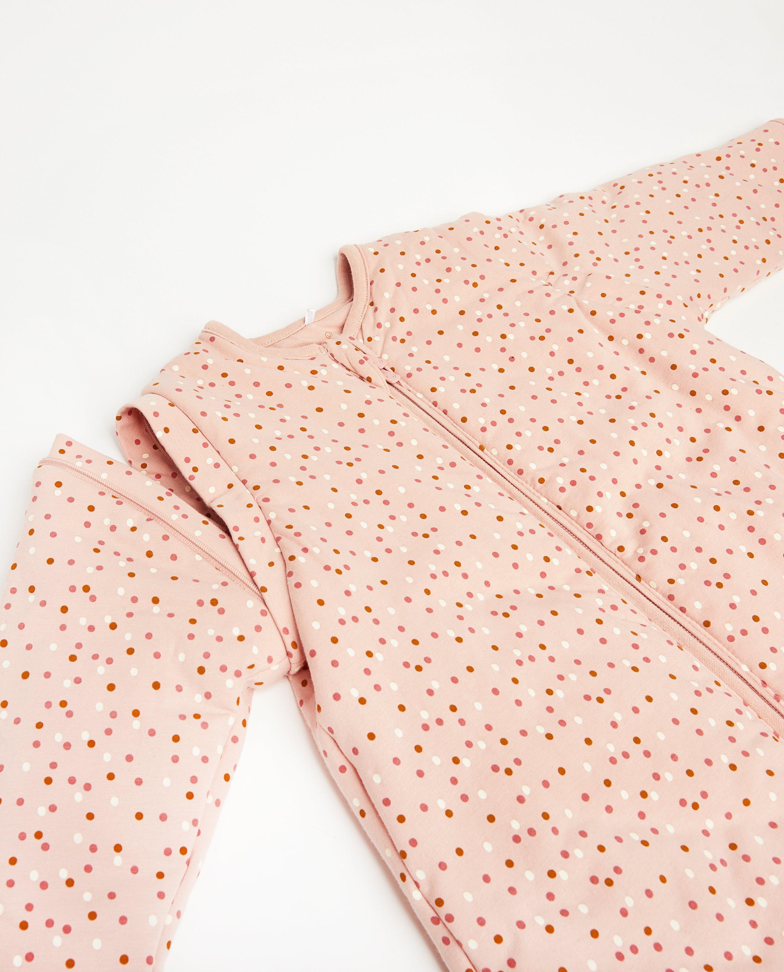 Accessoires pour bébés - Roze slaapzak met stippenprint