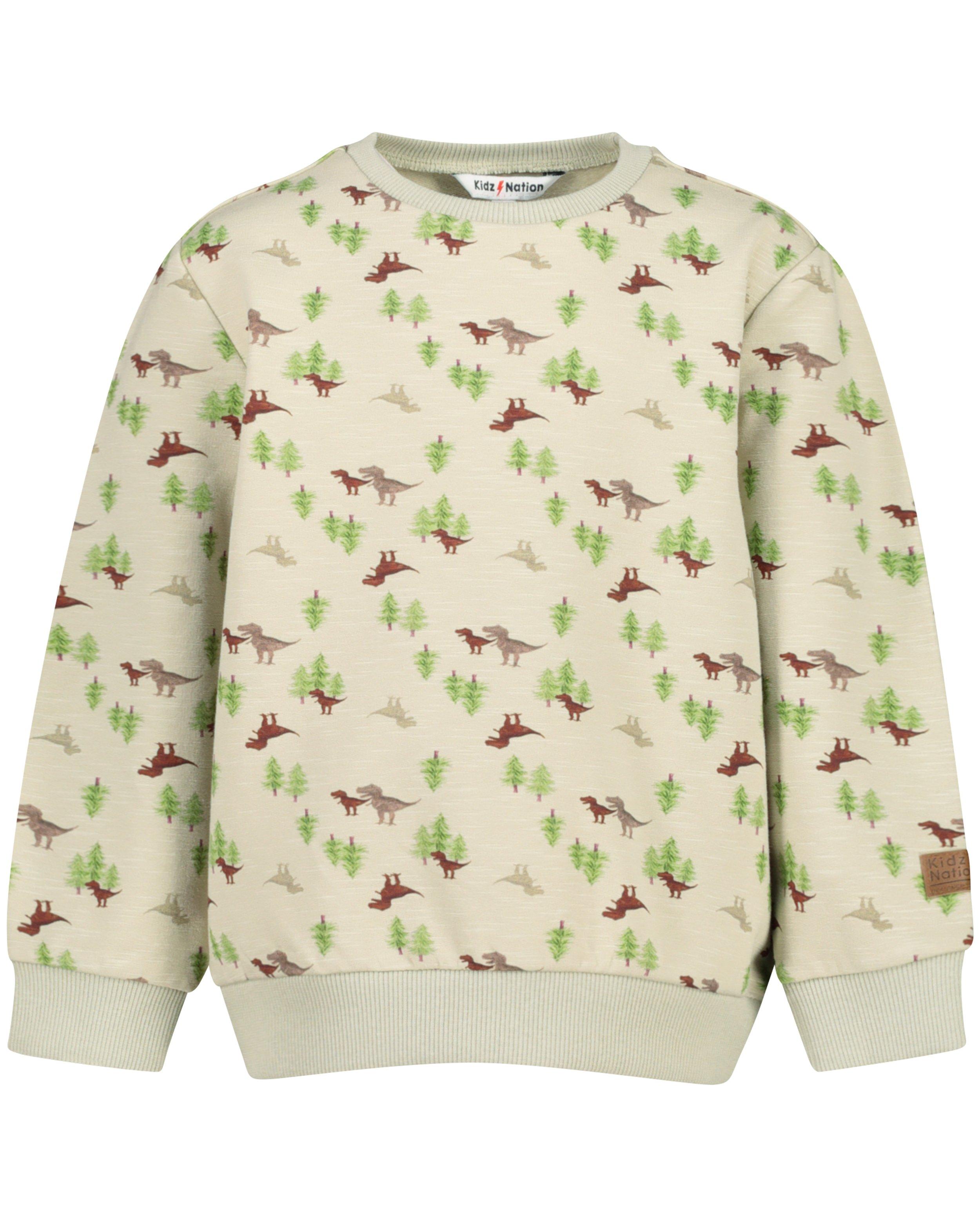 Sweaters - Lichtgroene sweater met print