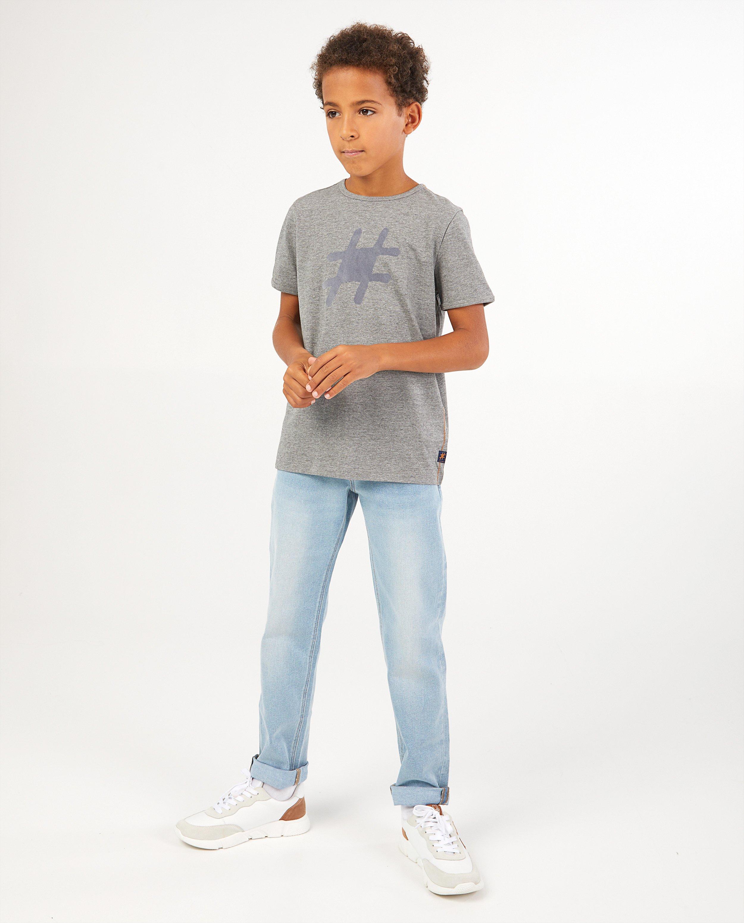 Jeans bleu clair #LikeMe - effet délavé - Like Me