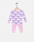Nachtkleding - Paarse pyjama met print Hatley