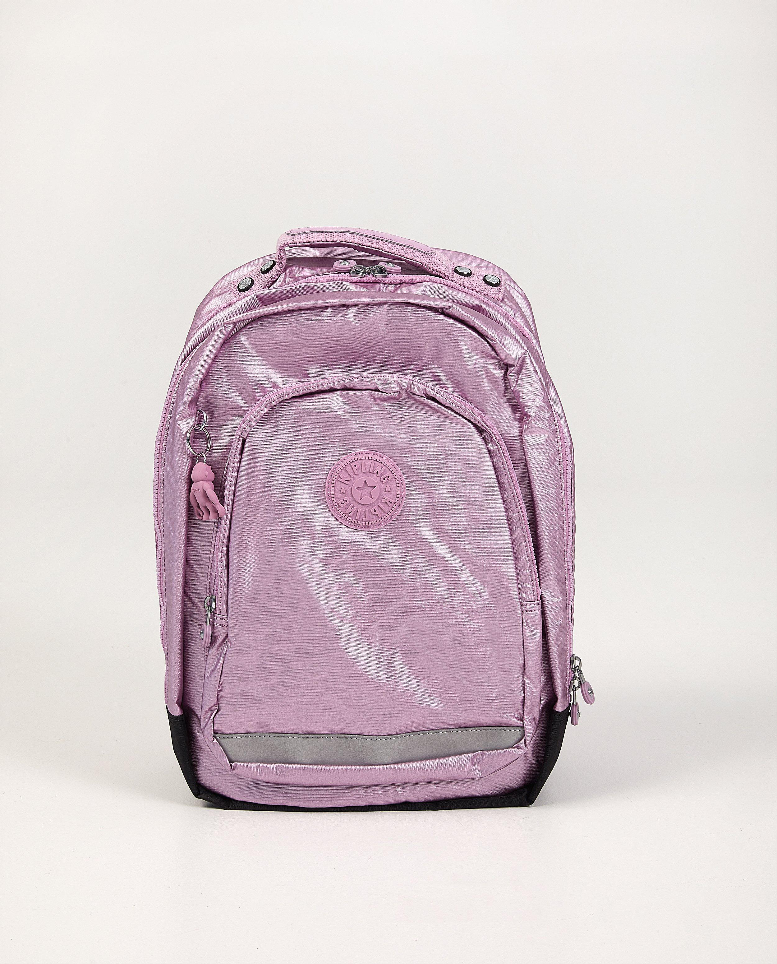 Grand sac à dos rose Kipling - metallic berry - kipl