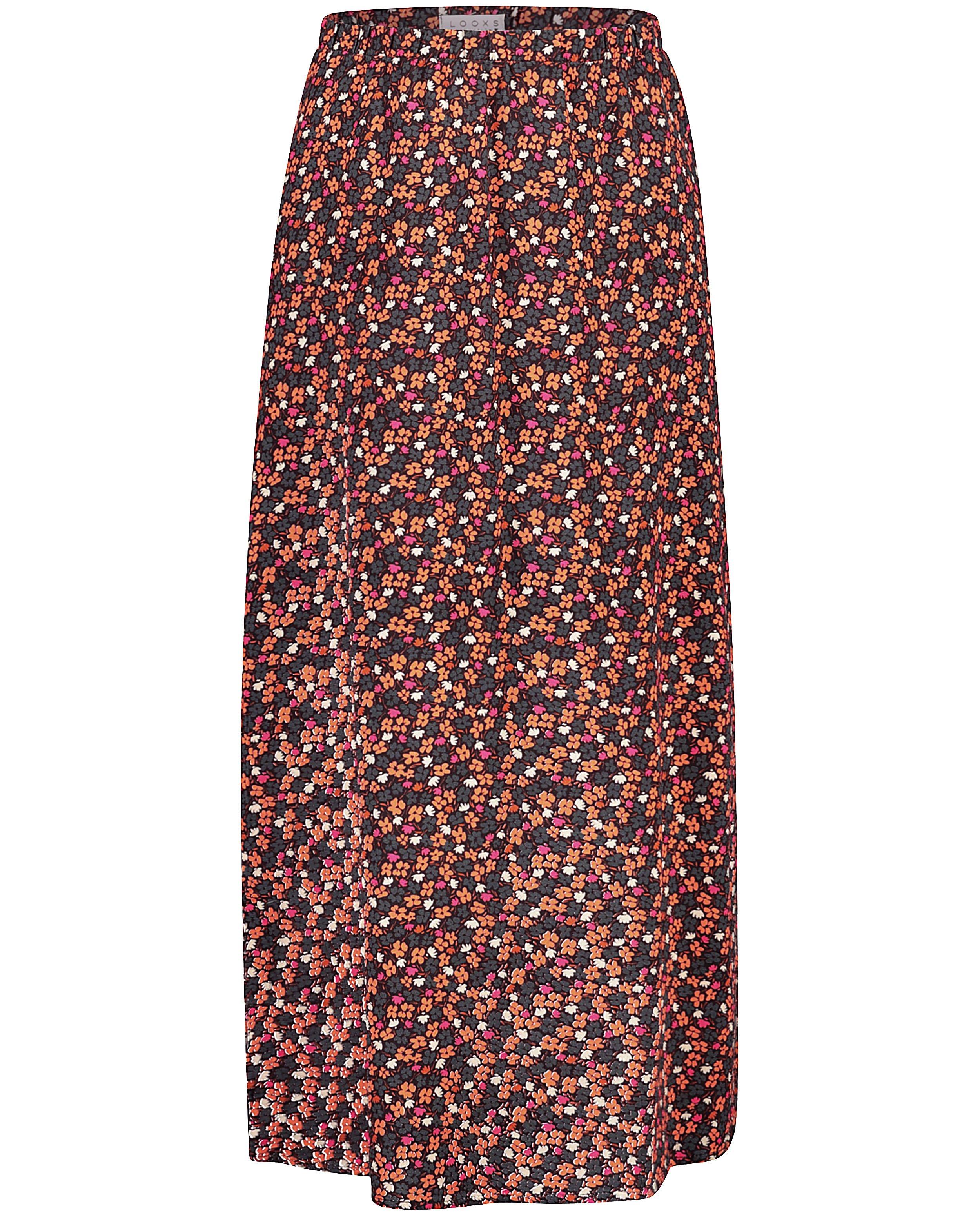 Jupe noire à imprimé fleuri Looxs - intégral - Looxs