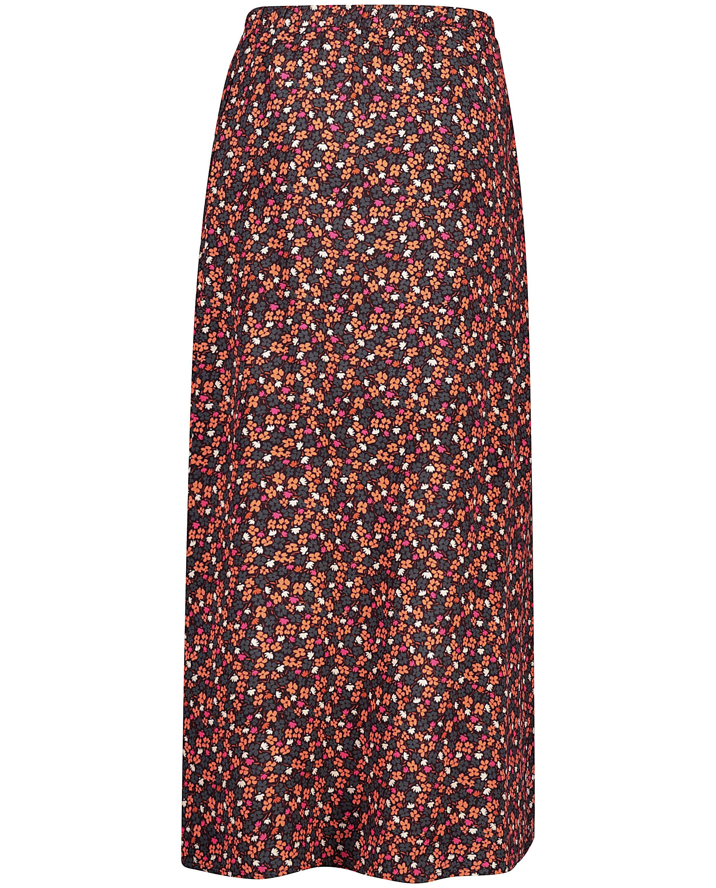 Jupes - Zwarte rok met bloemenprint Looxs