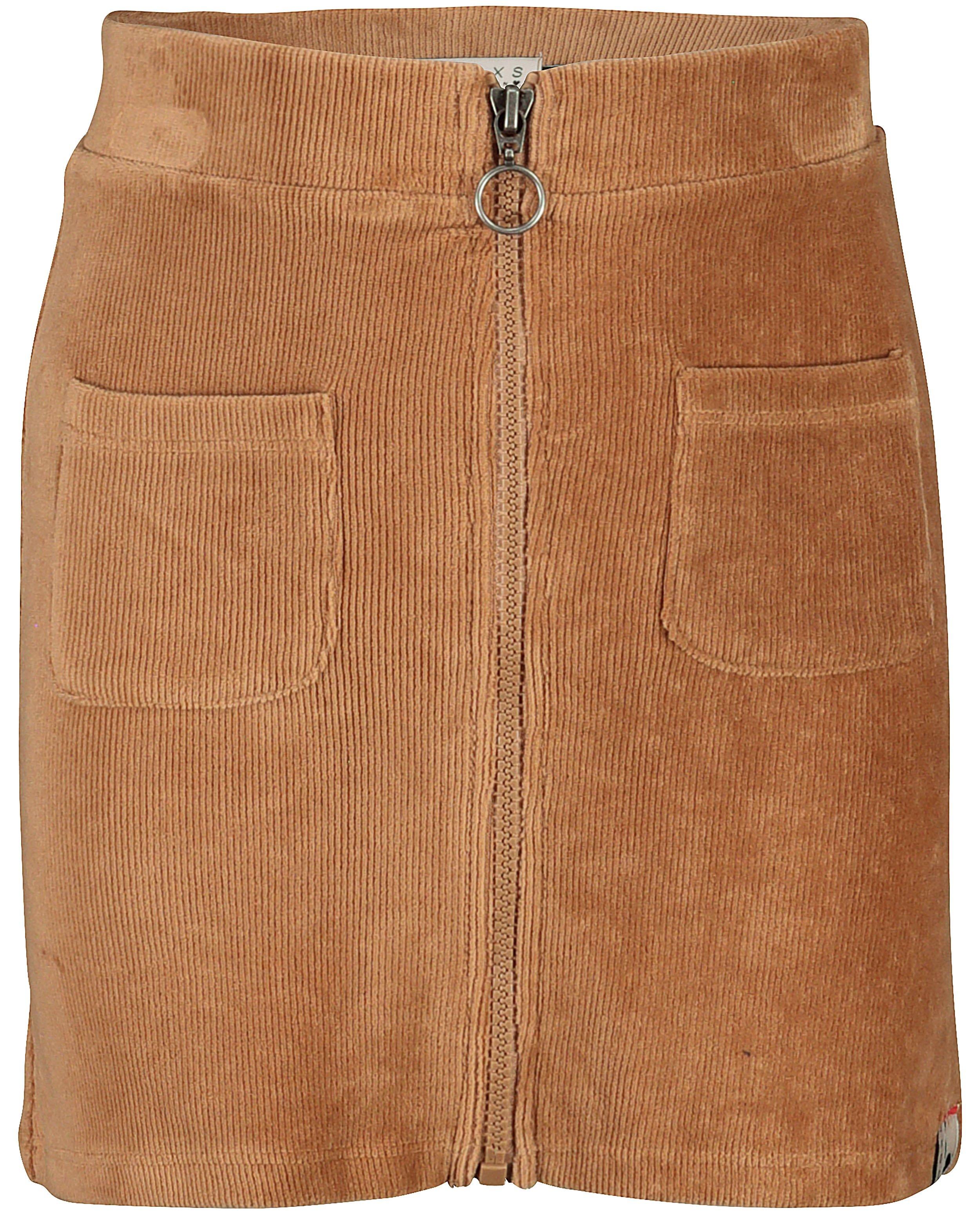 Ribfluwelen rok Looxs - in camel - Looxs