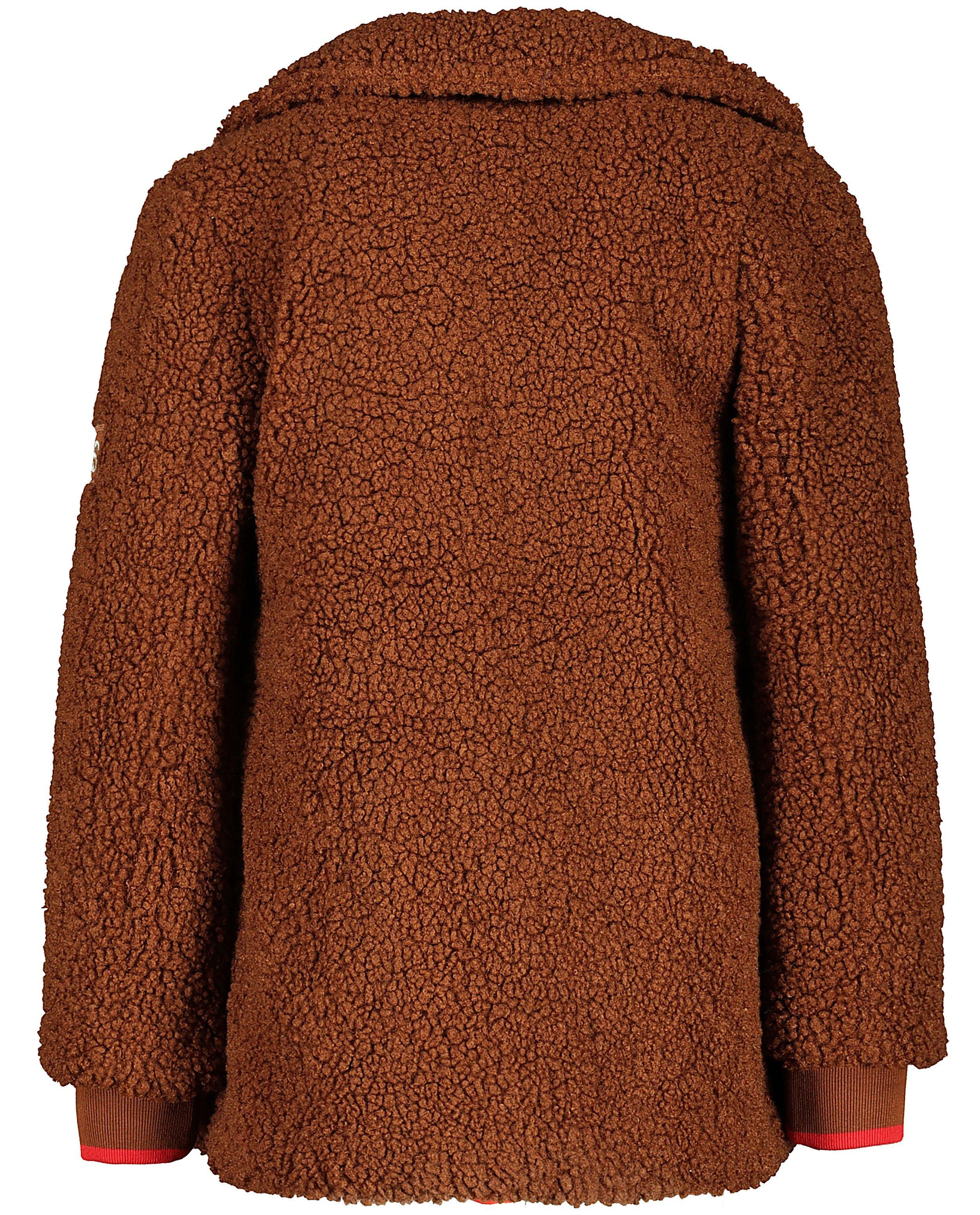 Poncho's en teddy's - Bruine teddy-jas Looxs