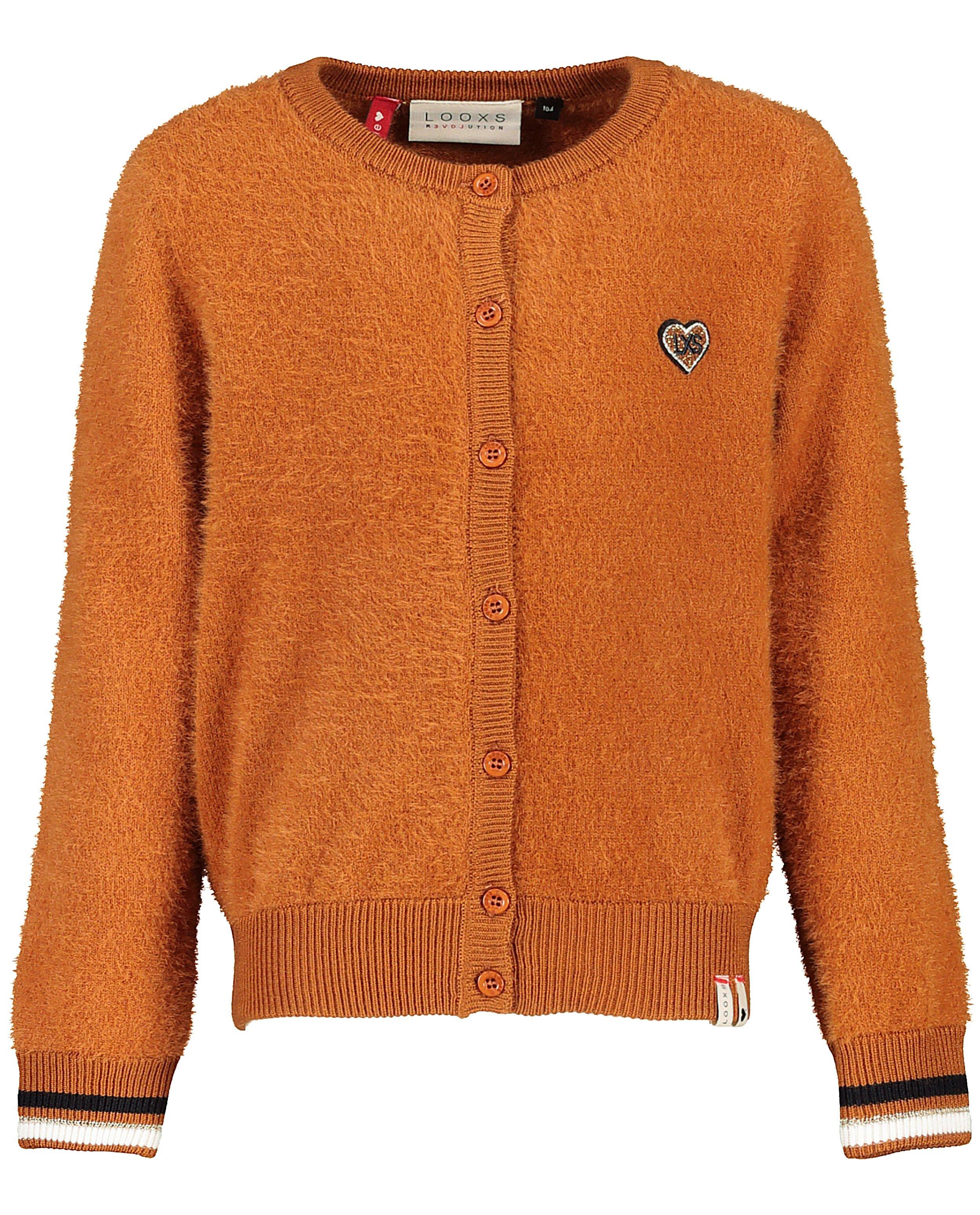Cardigan rouille Looxs - avec écusson - Looxs