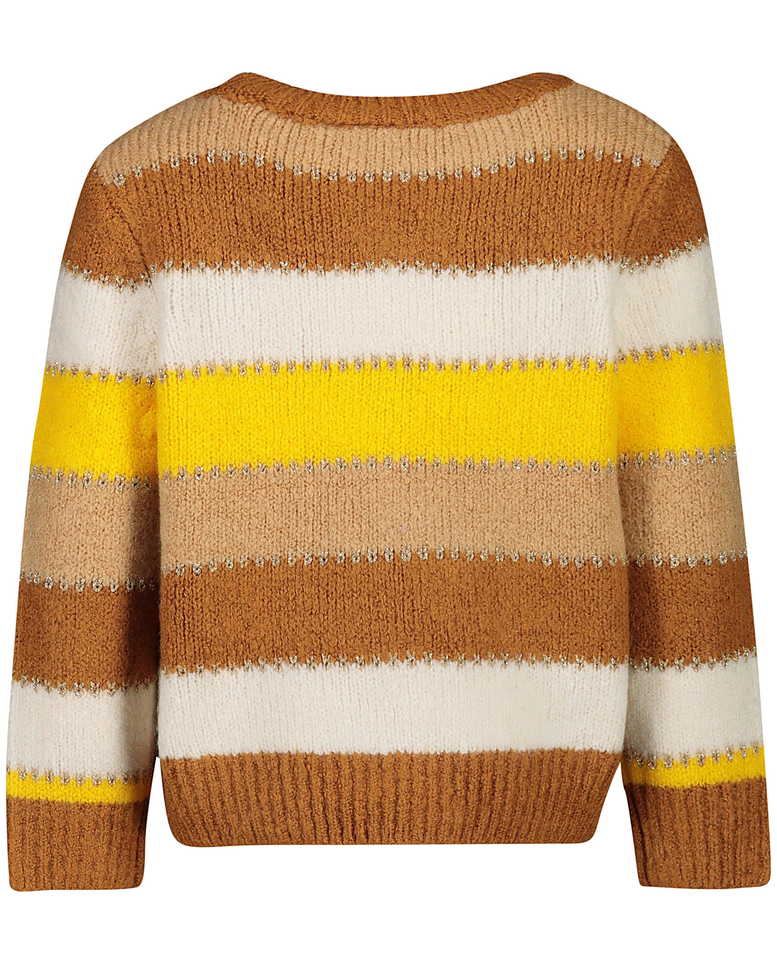 Pull col montant de marque Bershka ,Jaune-Multicolore, Rayure horizontal, Taille S - Vêtements