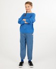 Pull bleu - en tricot à mailles de taille moyenne - Fish & Chips