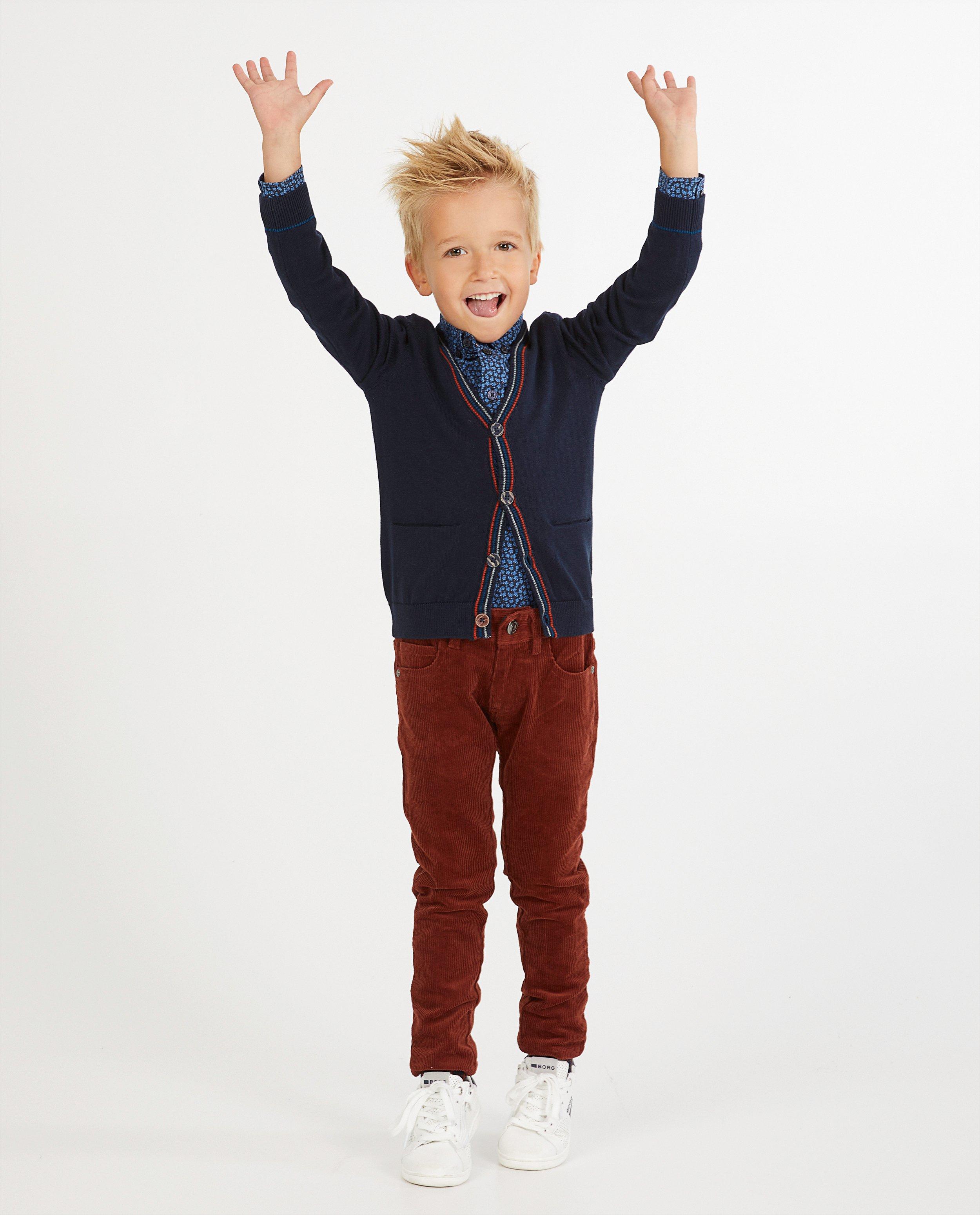 Cardigan bleu Hampton Bays - en fin tricot - Hampton Bays