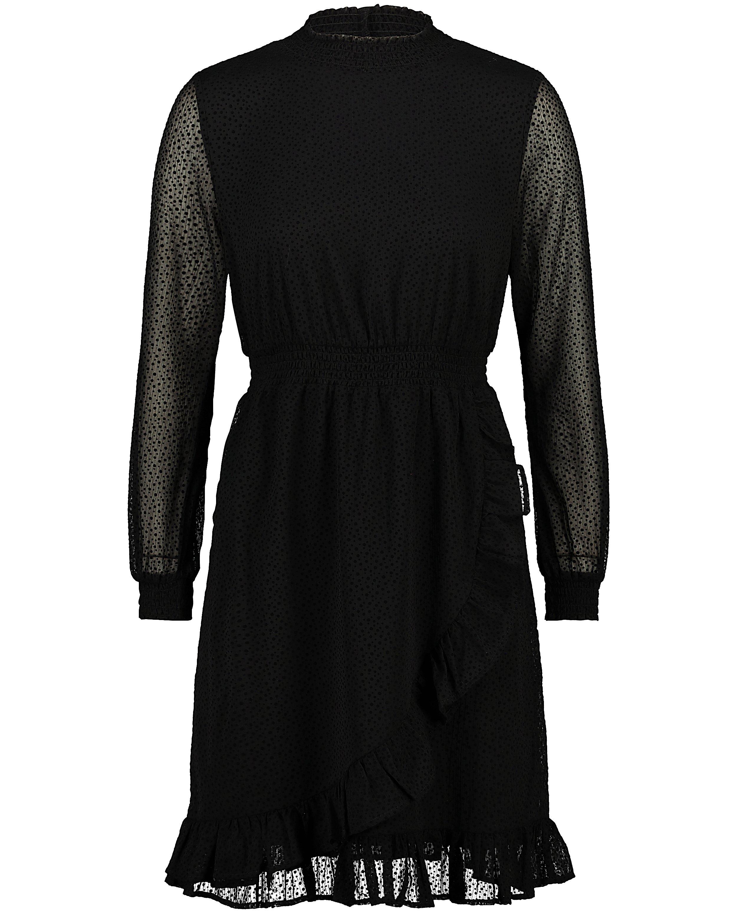 Robe noire à pois Sora - volants - Sora