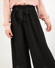 Pantalons - Pantalon noir plissé