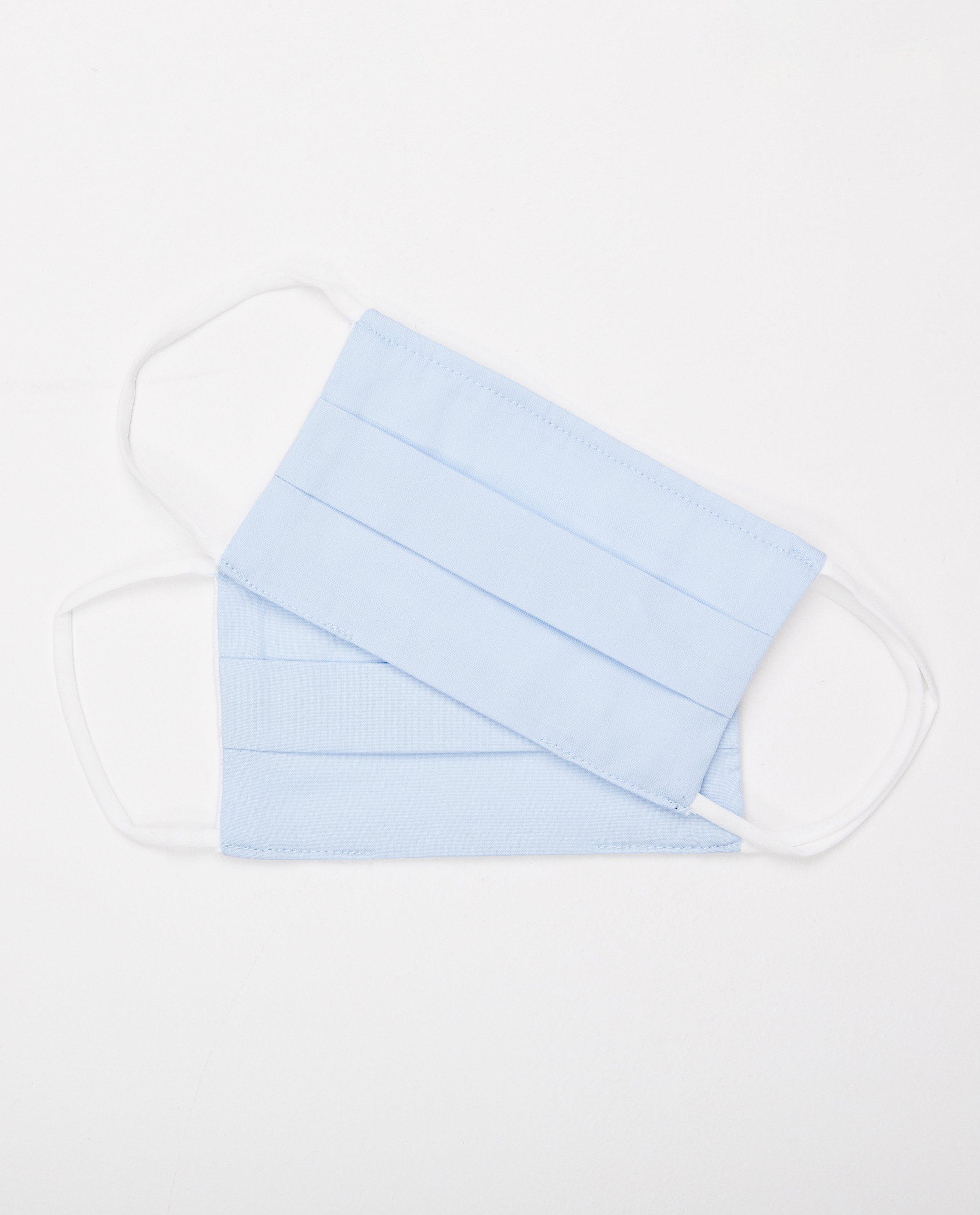 2 lichtblauwe mondmaskers - unisex - set van 2 - JBC