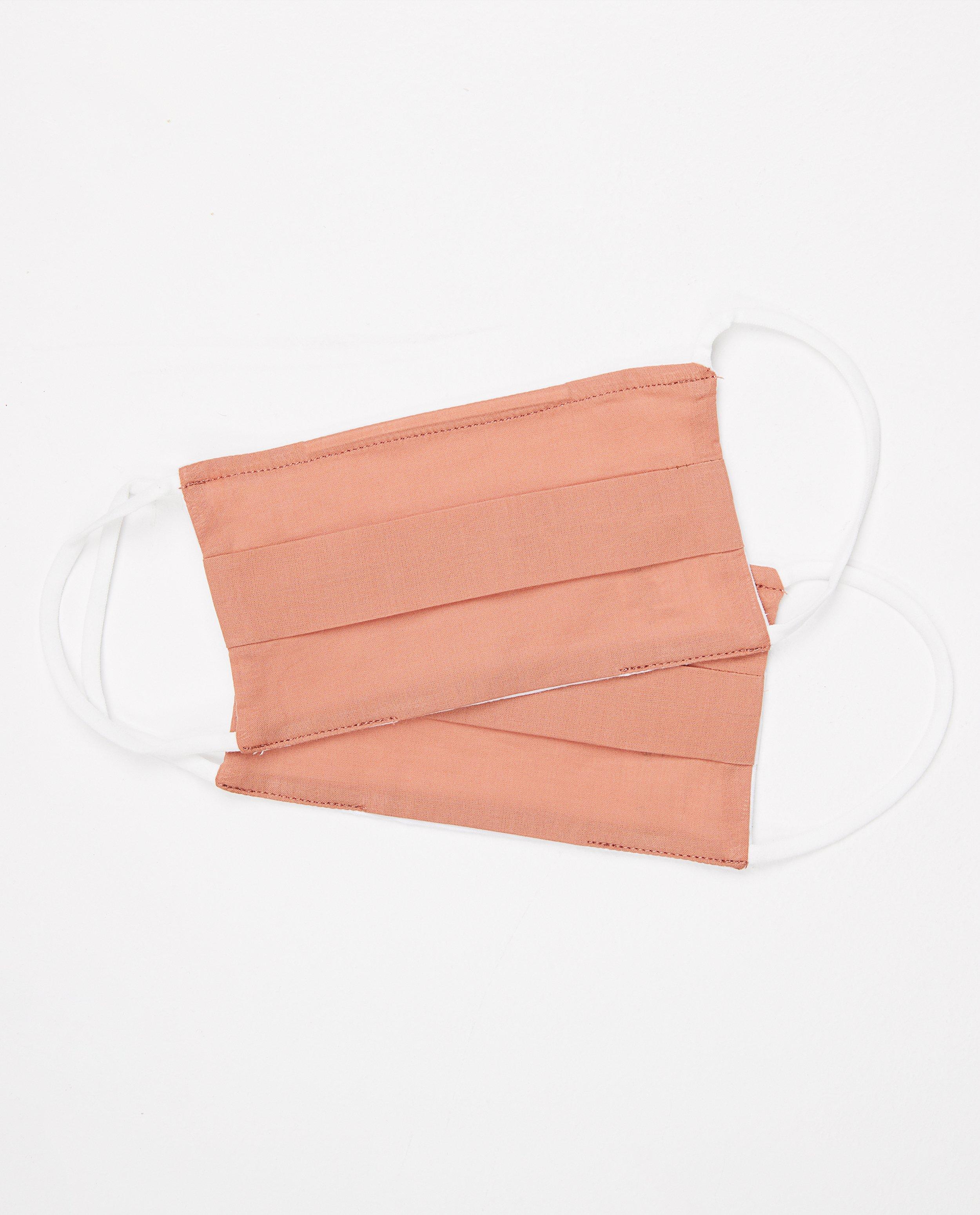2 donkerroze mondmaskers - unisex - set van 2 - JBC