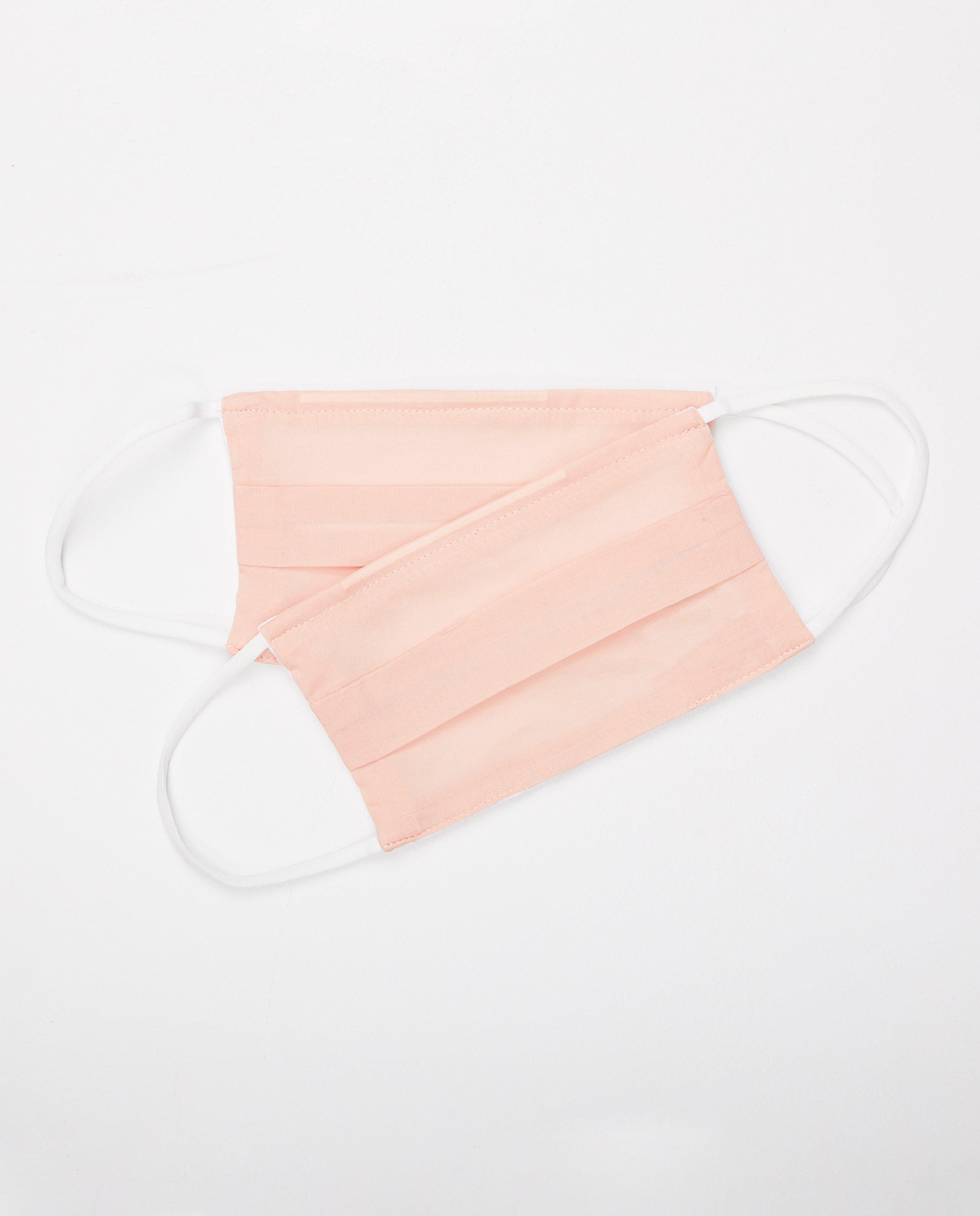 2 zalmroze mondmaskers - unisex - set van 2 - JBC