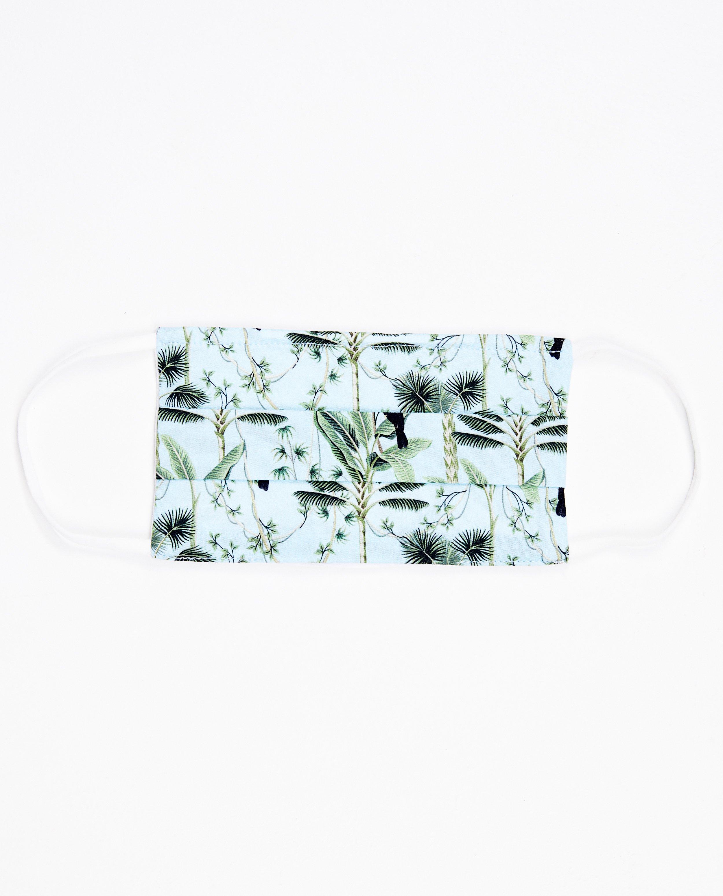 Set van 2 mondmaskers - unisex - blauw met print - JBC