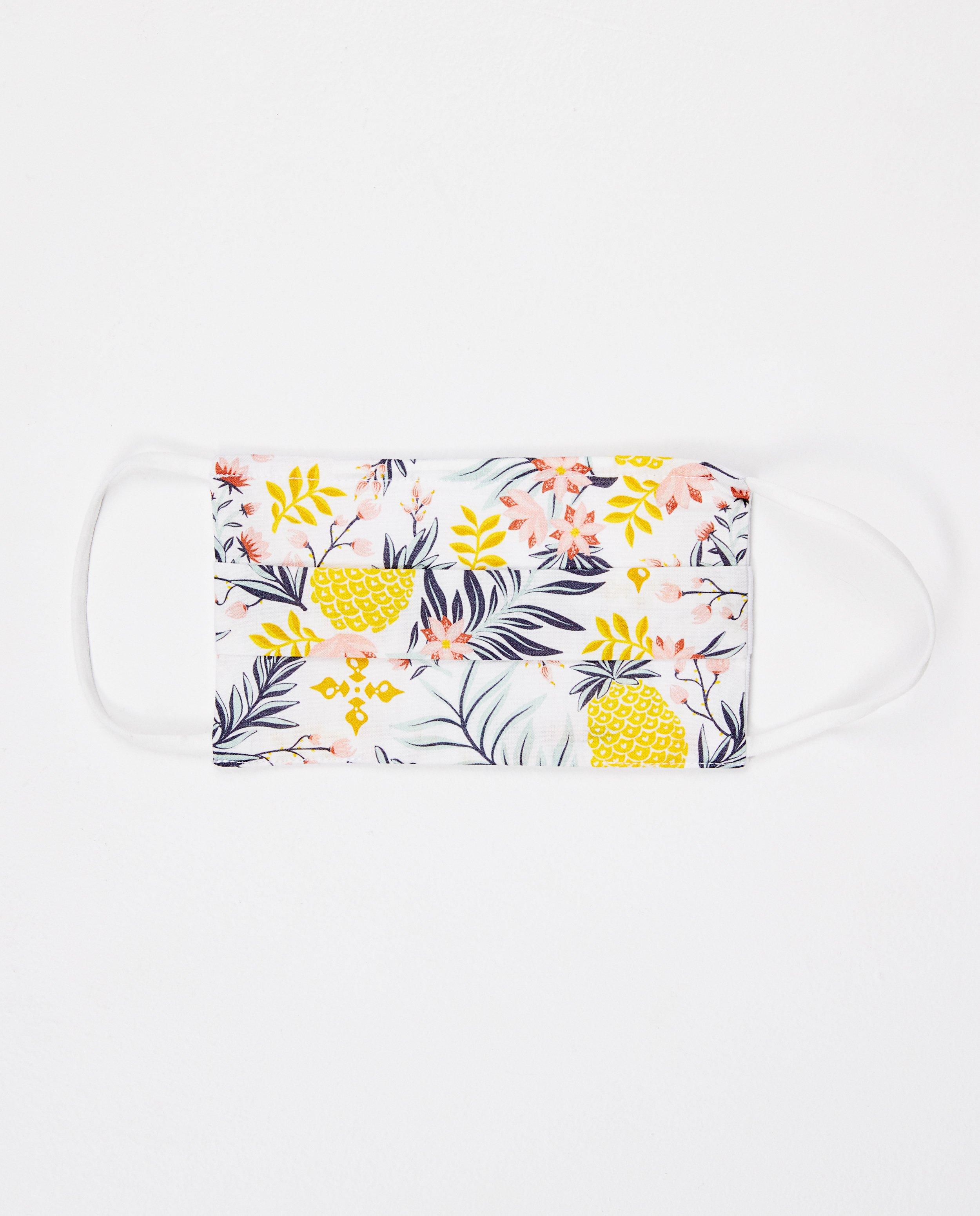 Set van 2 mondmaskers - unisex - wit met print - JBC