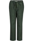 Pantalons - Pantalon vert foncé avec cordon