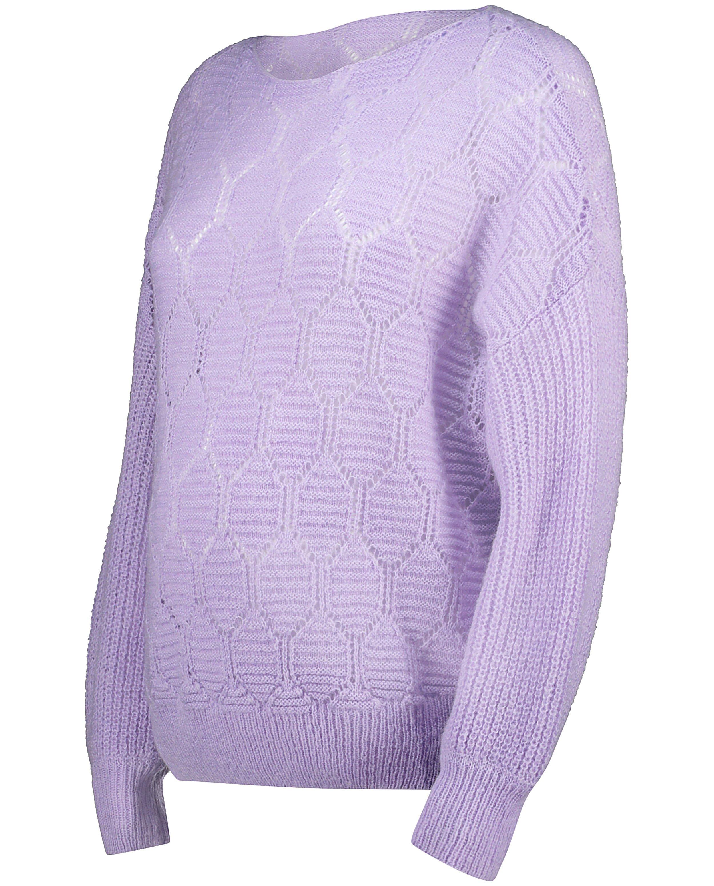 Pull lilas à motif ajouré JoliRonde - grossesse - Joli Ronde