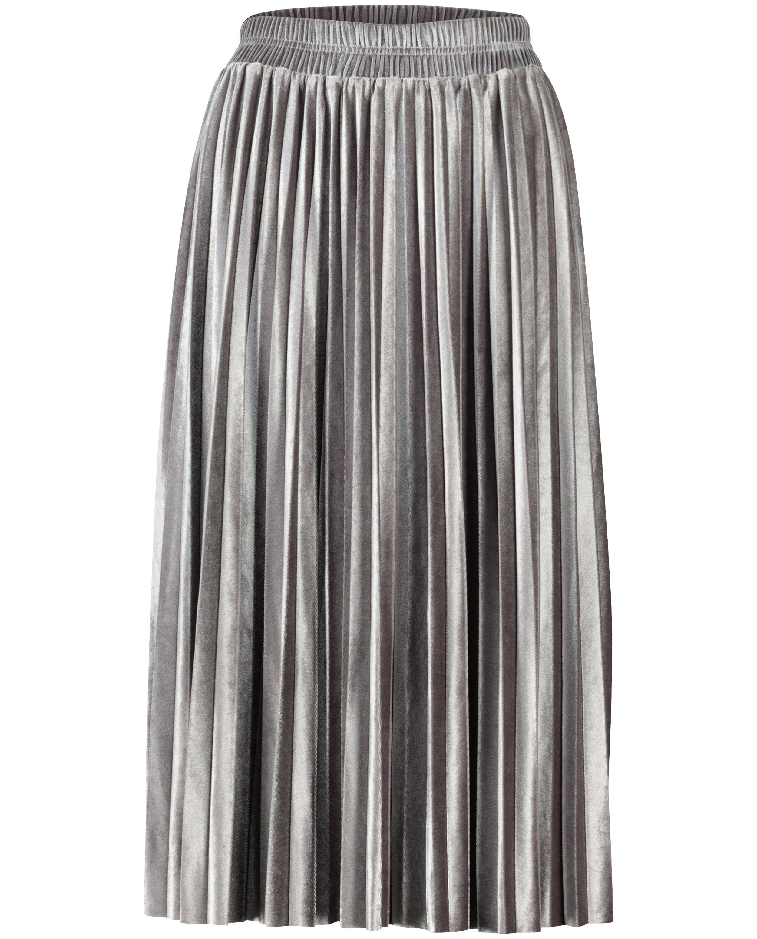 Jupe pliss&eacute;e argent&eacute;e Sora - D&eacute;tails du produit - gris clair - image num&eacute;ro 5